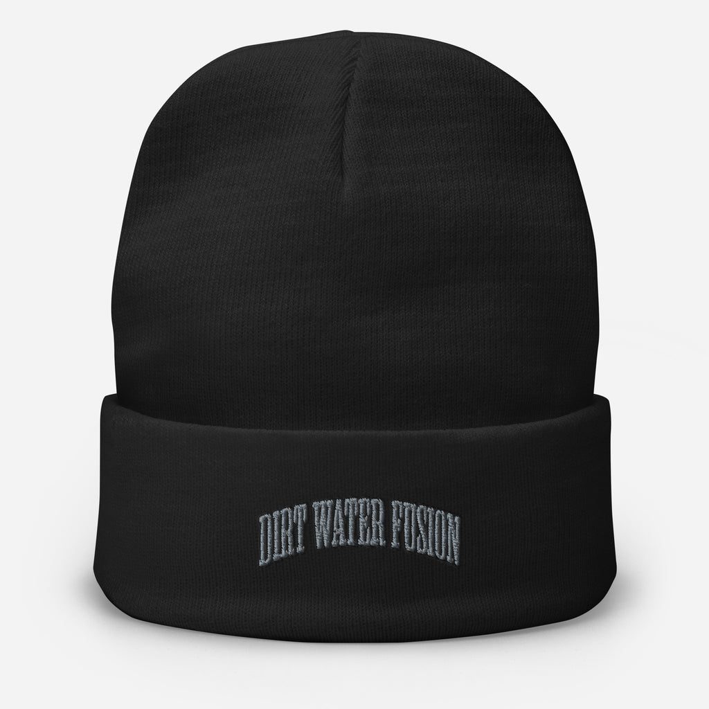 Embroidered Beanie - Outdoor Adventure Winter Hat | Dirt Water Fusion image
