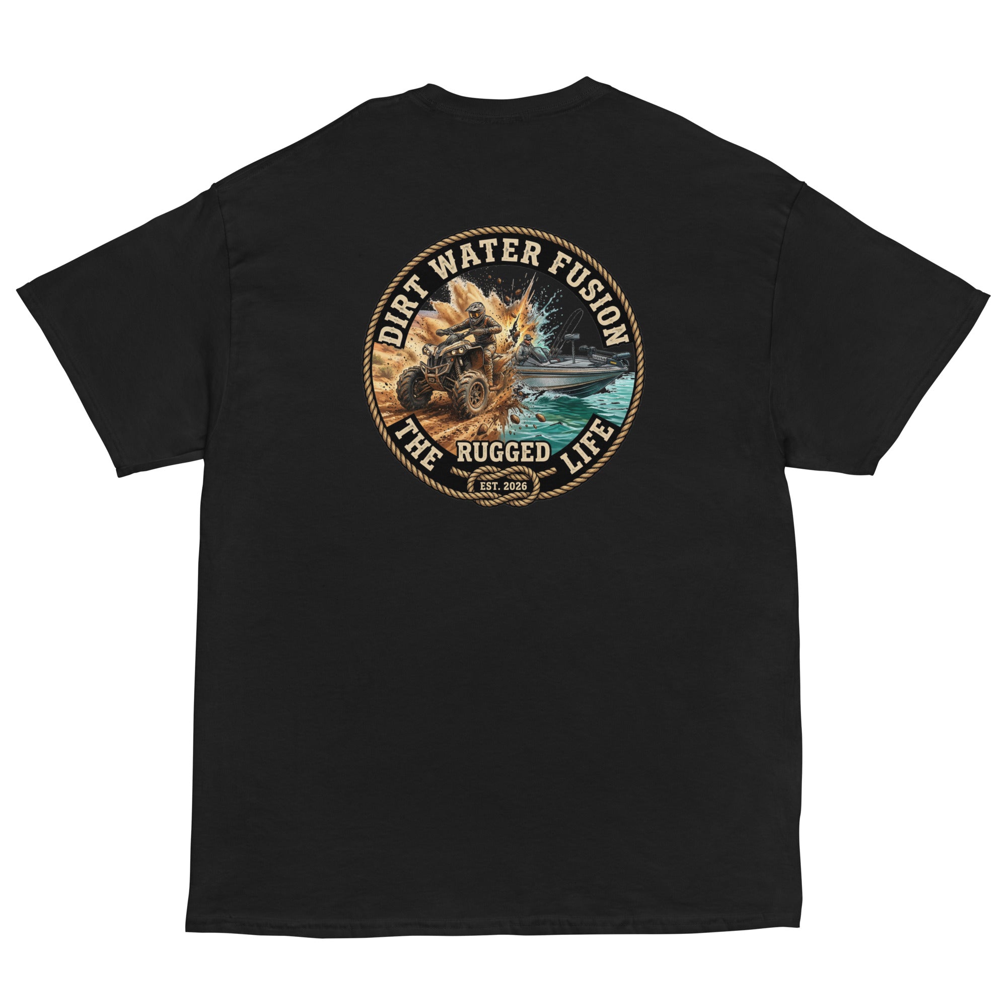 ATV & Bass Boat Classic Tee - Outdoor Adventure Shirt | Dirt Water Fusion image
