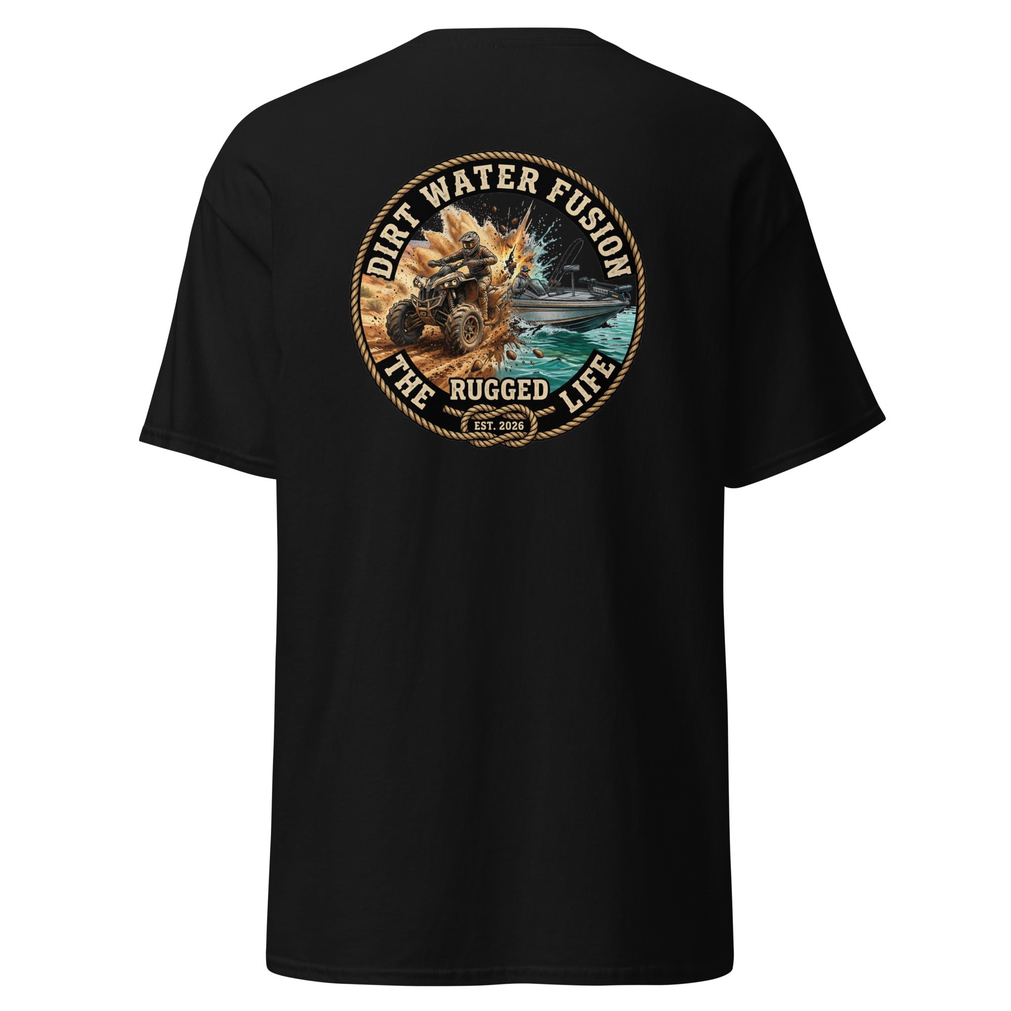 ATV & Bass Boat Classic Tee - Outdoor Adventure Shirt | Dirt Water Fusion image
