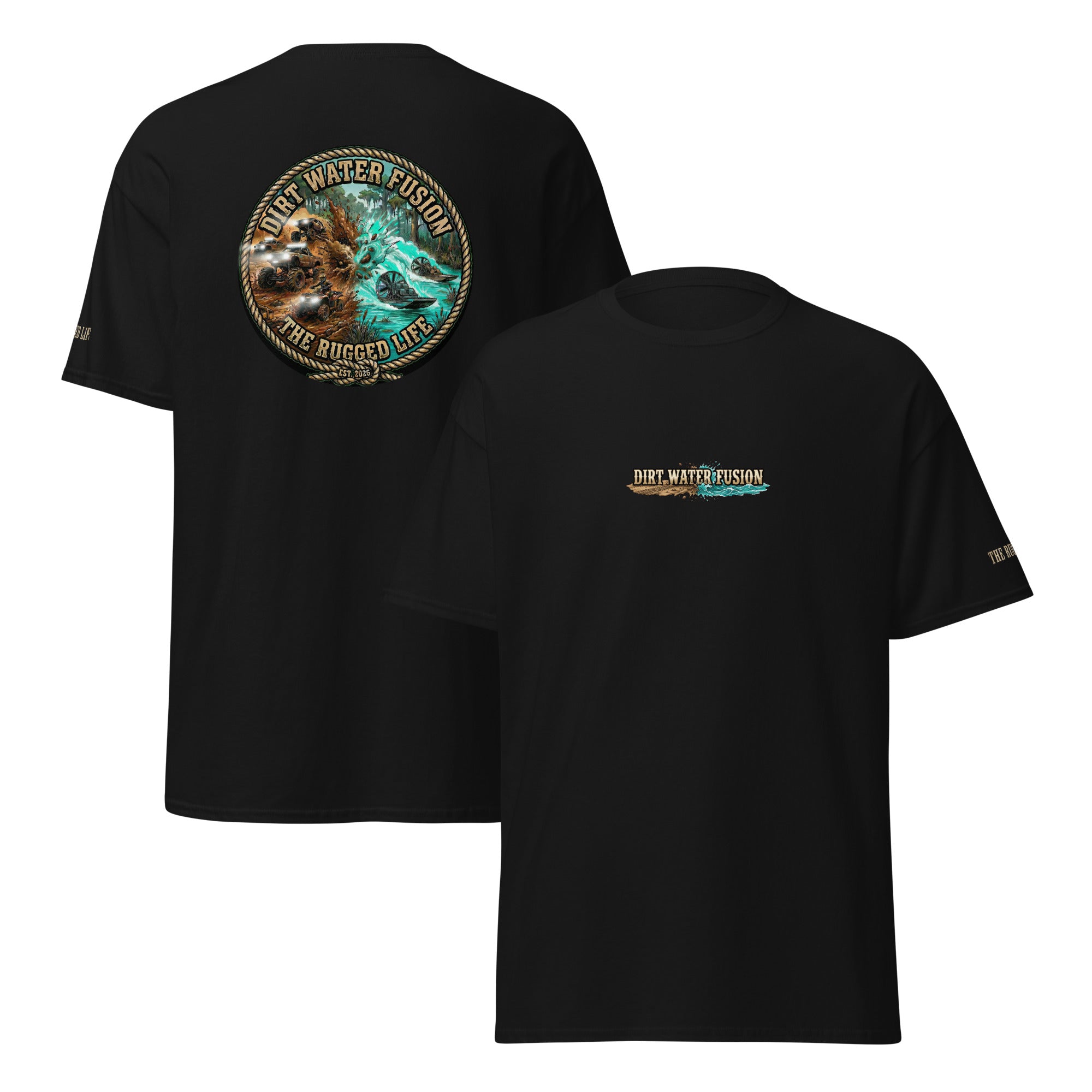 Mudbog & Airboat Long Sleeve Tee - Swamp Adventure | Dirt Water Fusion image
