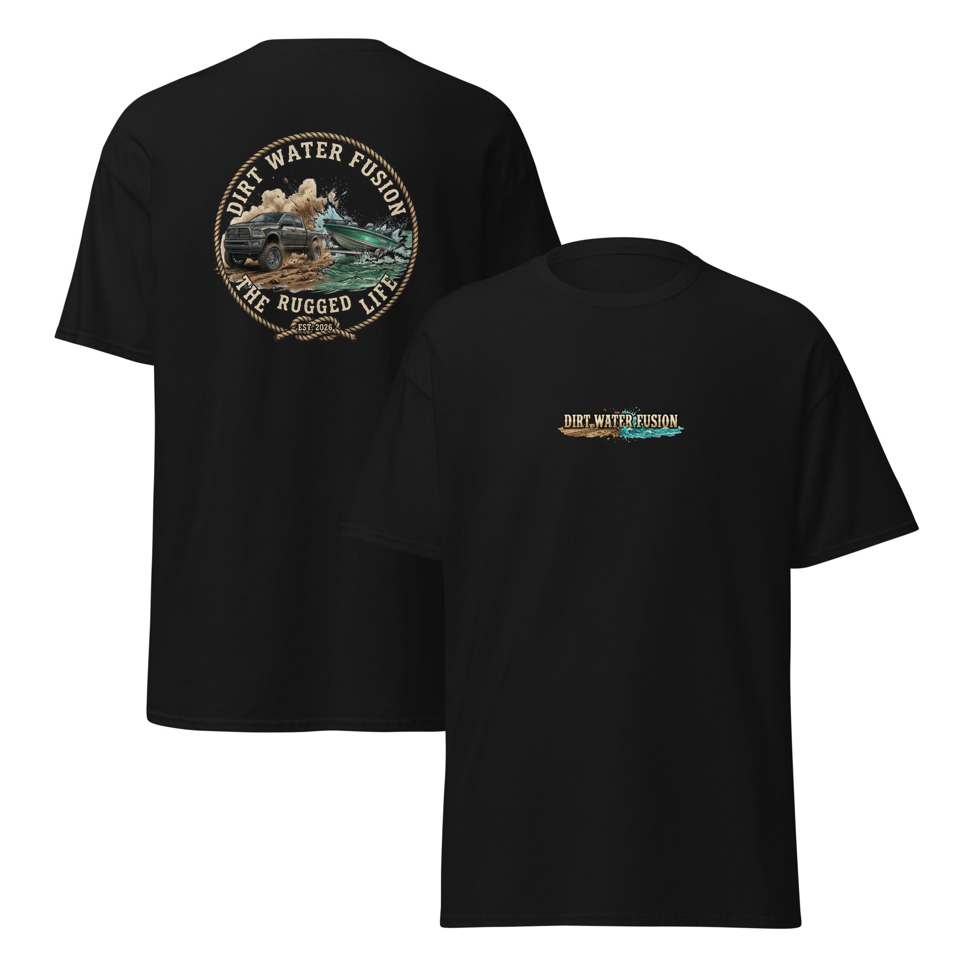 Dodge Truck Pull Classic Tee - Truck & Boat Enthusiasts Shirt | Dirt Water Fusion image

