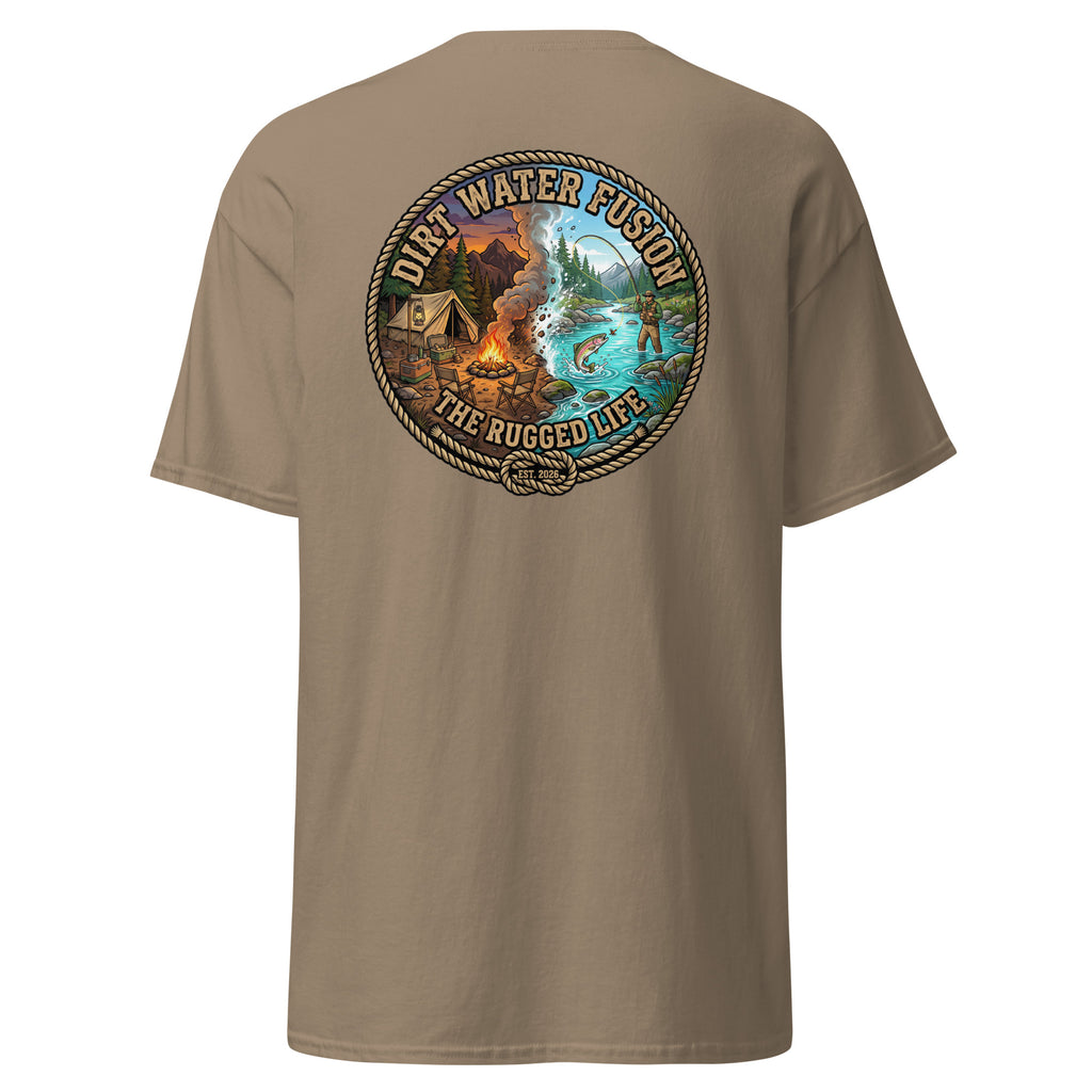 Camping & Fly Fishing Classic Tee - Outdoor Adventure Shirt | Dirt Water Fusion image
