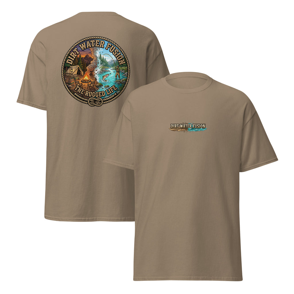 Camping & Fly Fishing Classic Tee - Outdoor Adventure Shirt | Dirt Water Fusion image

