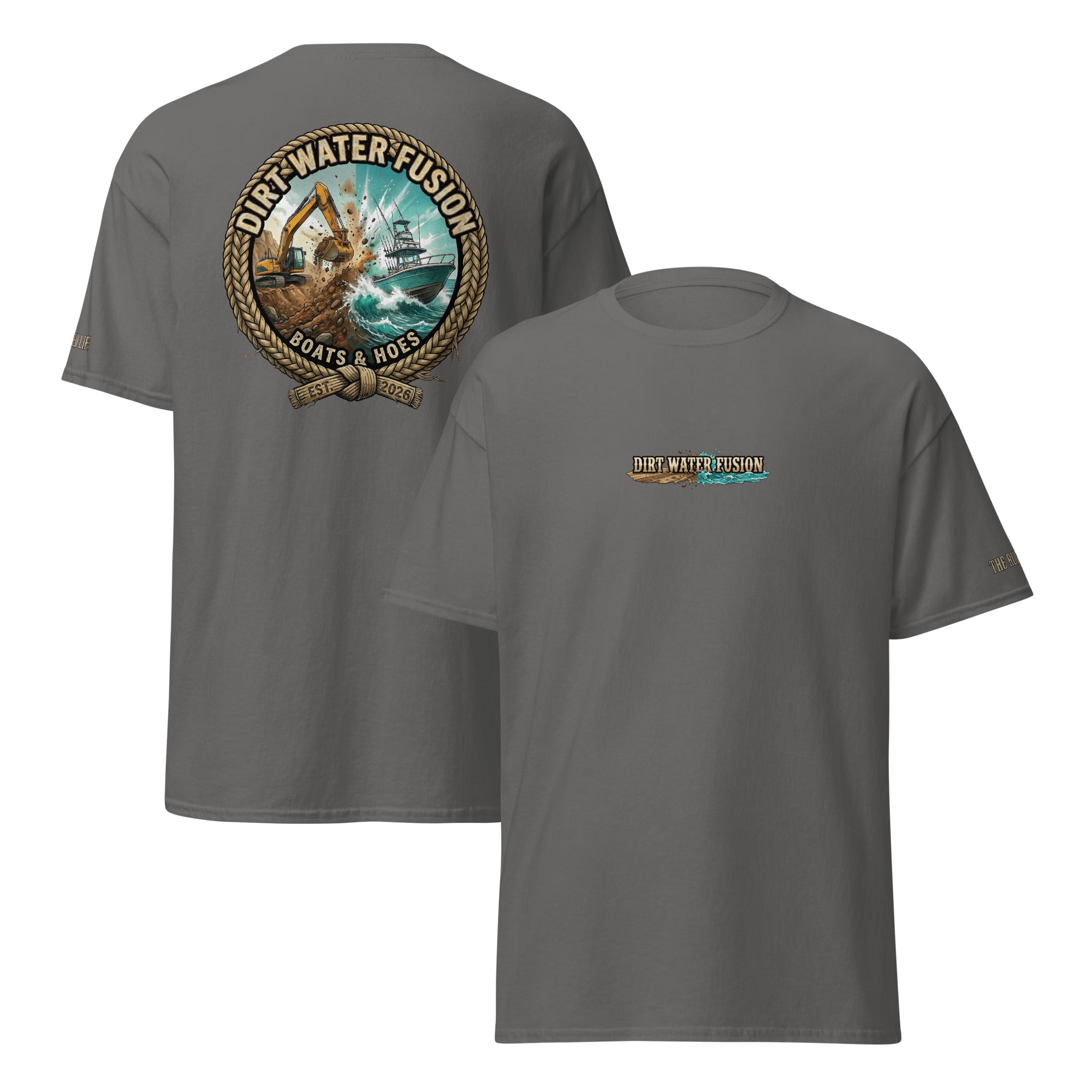Boats & Hoes Short Sleeve Tee - Water Sports Lifestyle Shirt | Dirt Water Fusion image