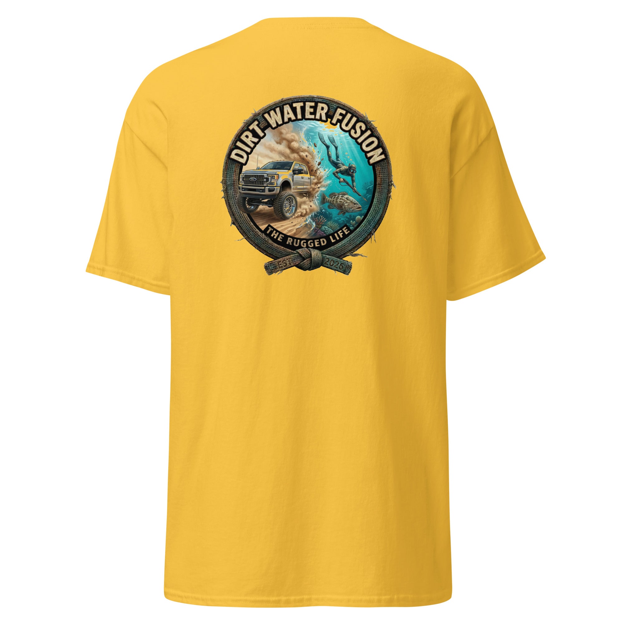 Truck & Spear Fishing Classic Tee - Adventure Lifestyle Shirt | Dirt Water Fusion image
