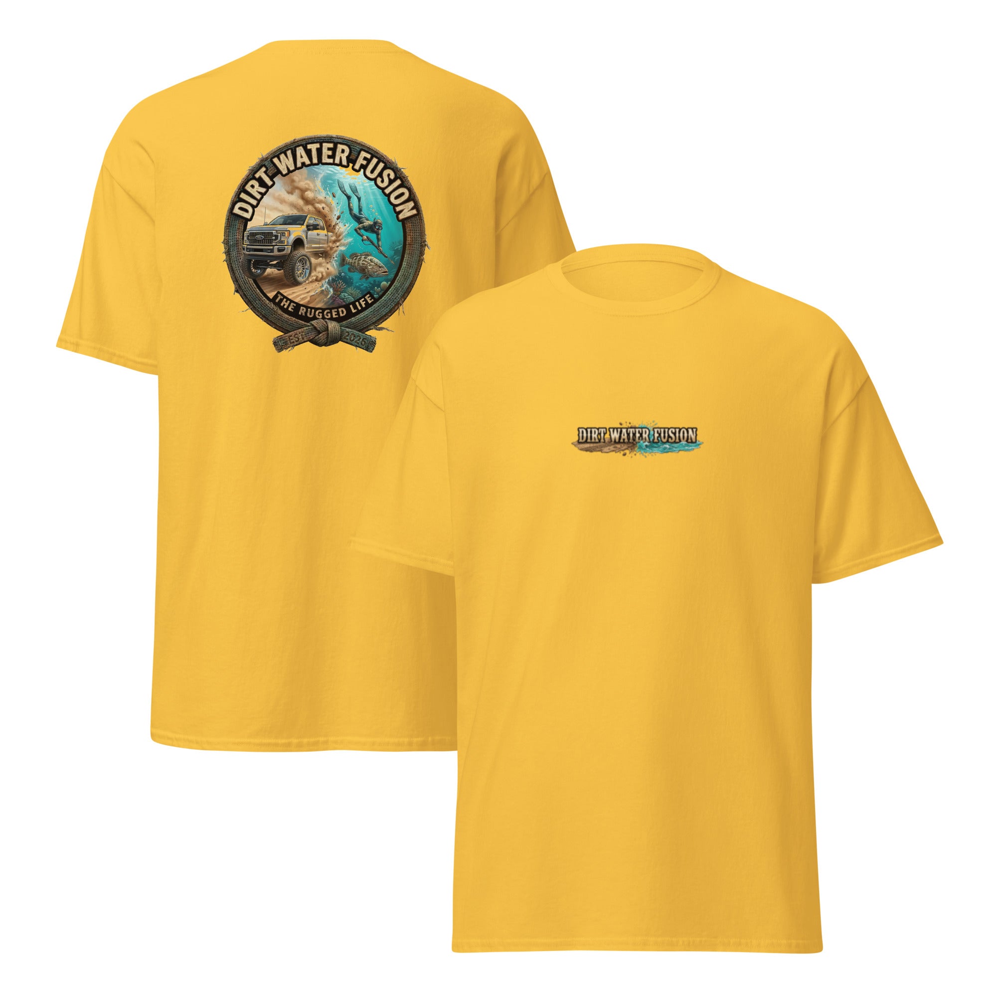 Truck & Spear Fishing Classic Tee - Adventure Lifestyle Shirt | Dirt Water Fusion image
