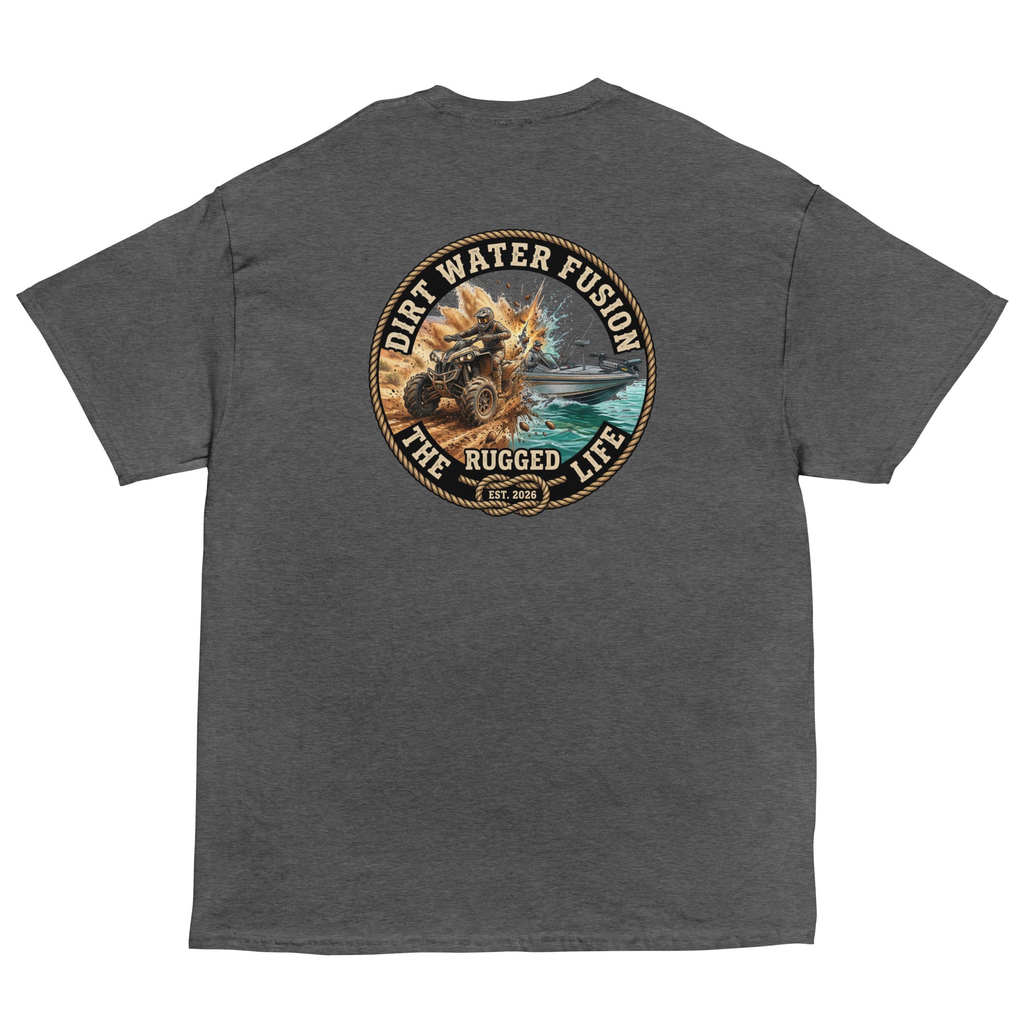 ATV & Bass Boat Classic Tee - Outdoor Adventure Shirt | Dirt Water Fusion image
