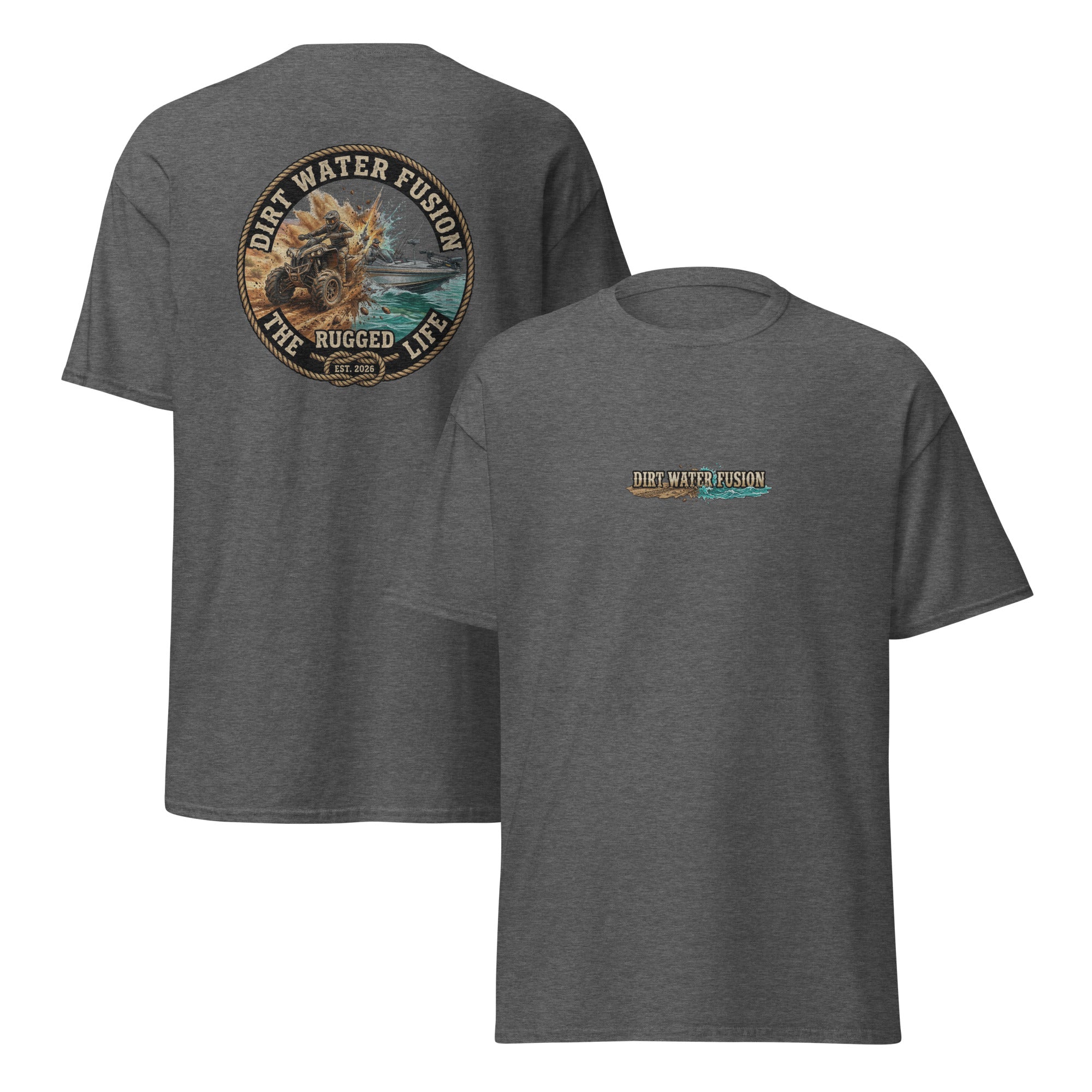ATV & Bass Boat Classic Tee - Outdoor Adventure Shirt | Dirt Water Fusion image
