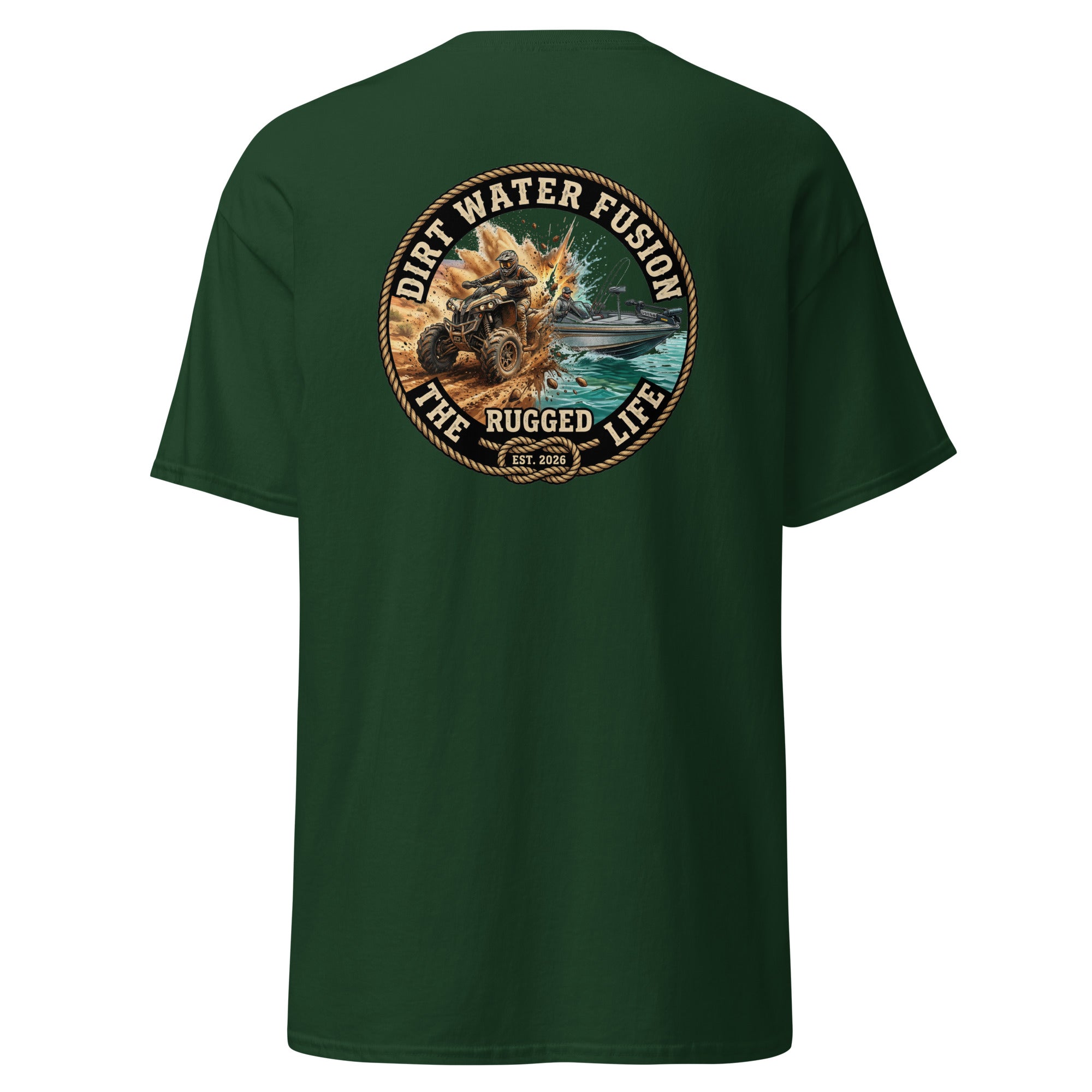 ATV & Bass Boat Classic Tee - Outdoor Adventure Shirt | Dirt Water Fusion image
