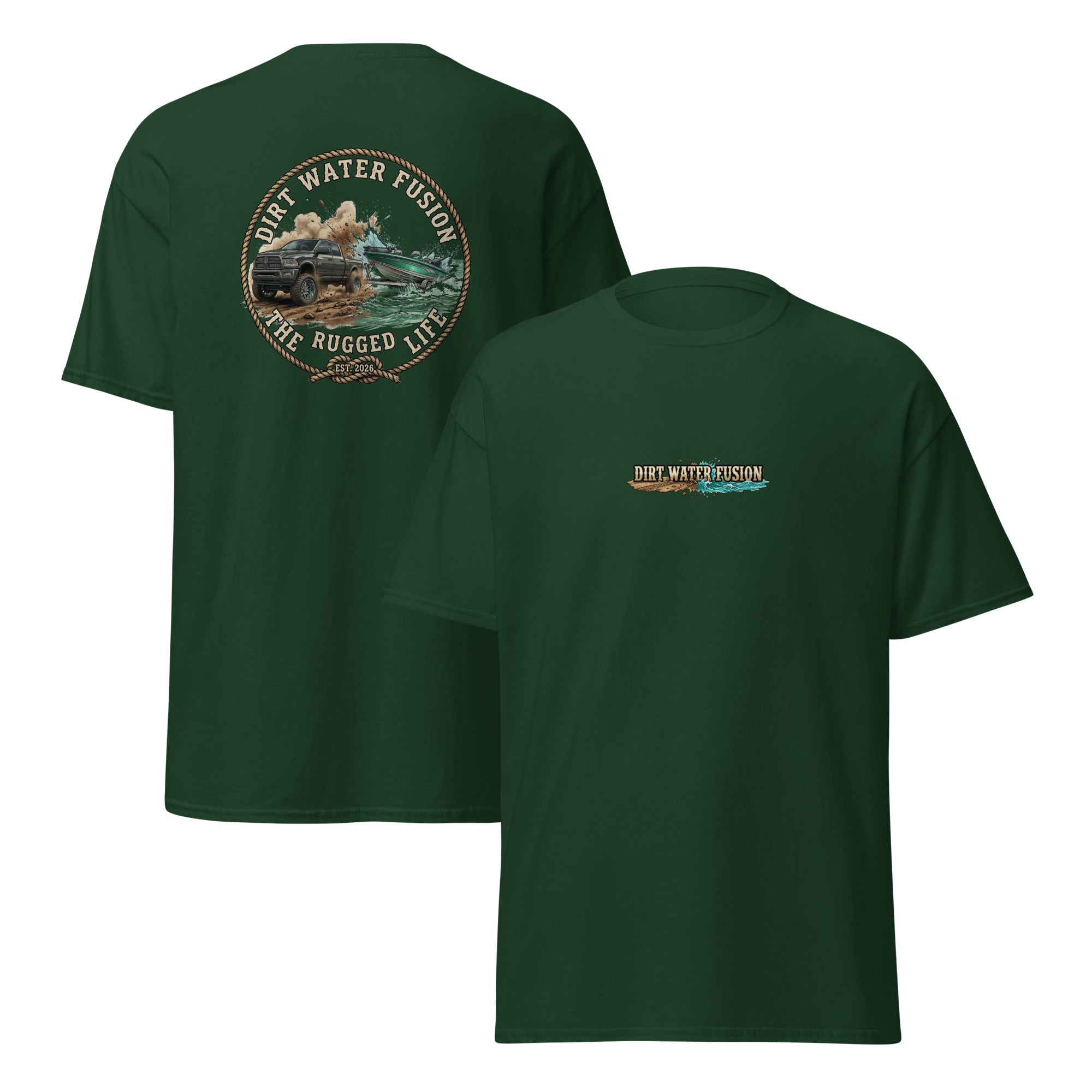 Dodge Truck Pull Classic Tee - Truck & Boat Enthusiasts Shirt | Dirt Water Fusion image
