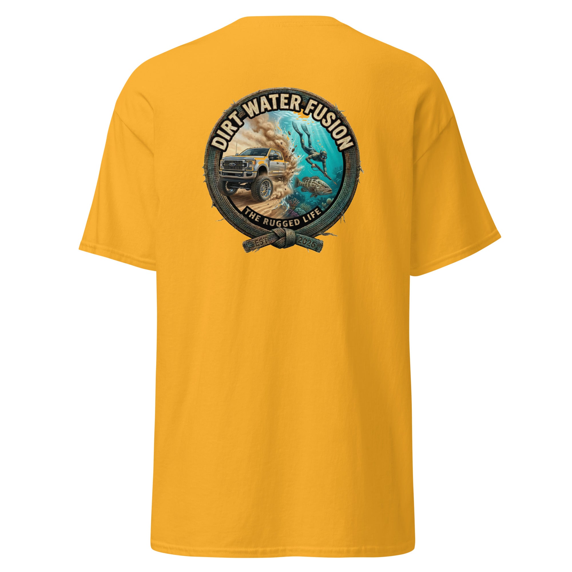 Truck & Spear Fishing Classic Tee - Adventure Lifestyle Shirt | Dirt Water Fusion image
