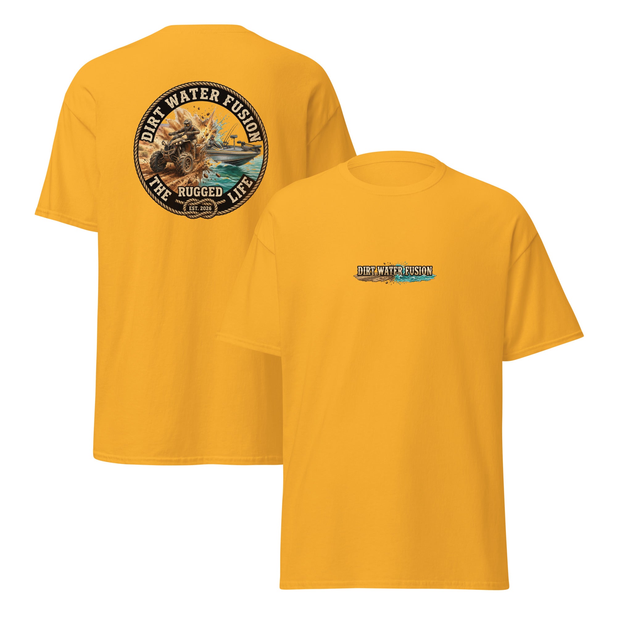 ATV & Bass Boat Classic Tee - Outdoor Adventure Shirt | Dirt Water Fusion image
