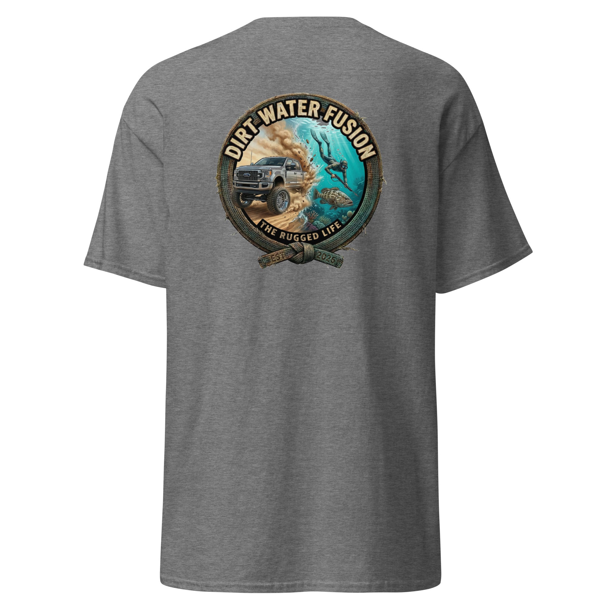 Truck & Spear Fishing Classic Tee - Adventure Lifestyle Shirt | Dirt Water Fusion image
