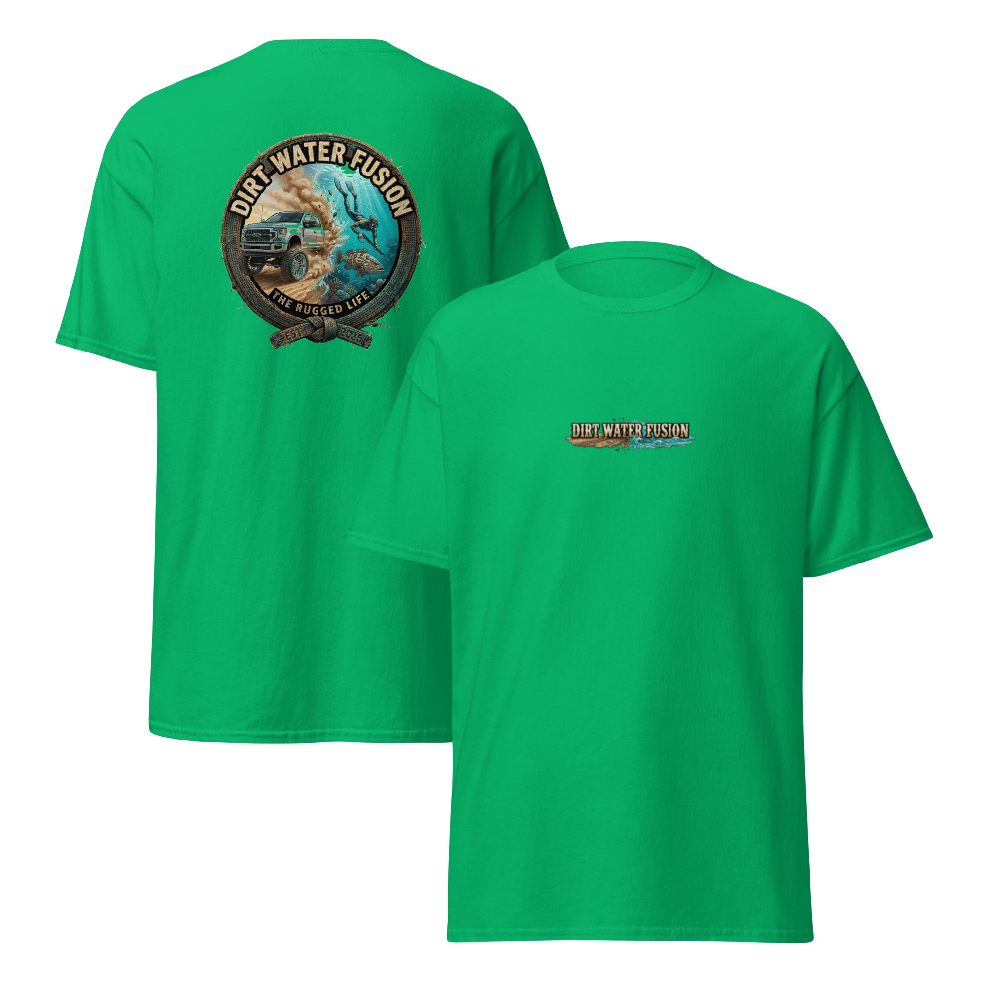 Truck & Spear Fishing Classic Tee - Adventure Lifestyle Shirt | Dirt Water Fusion image
