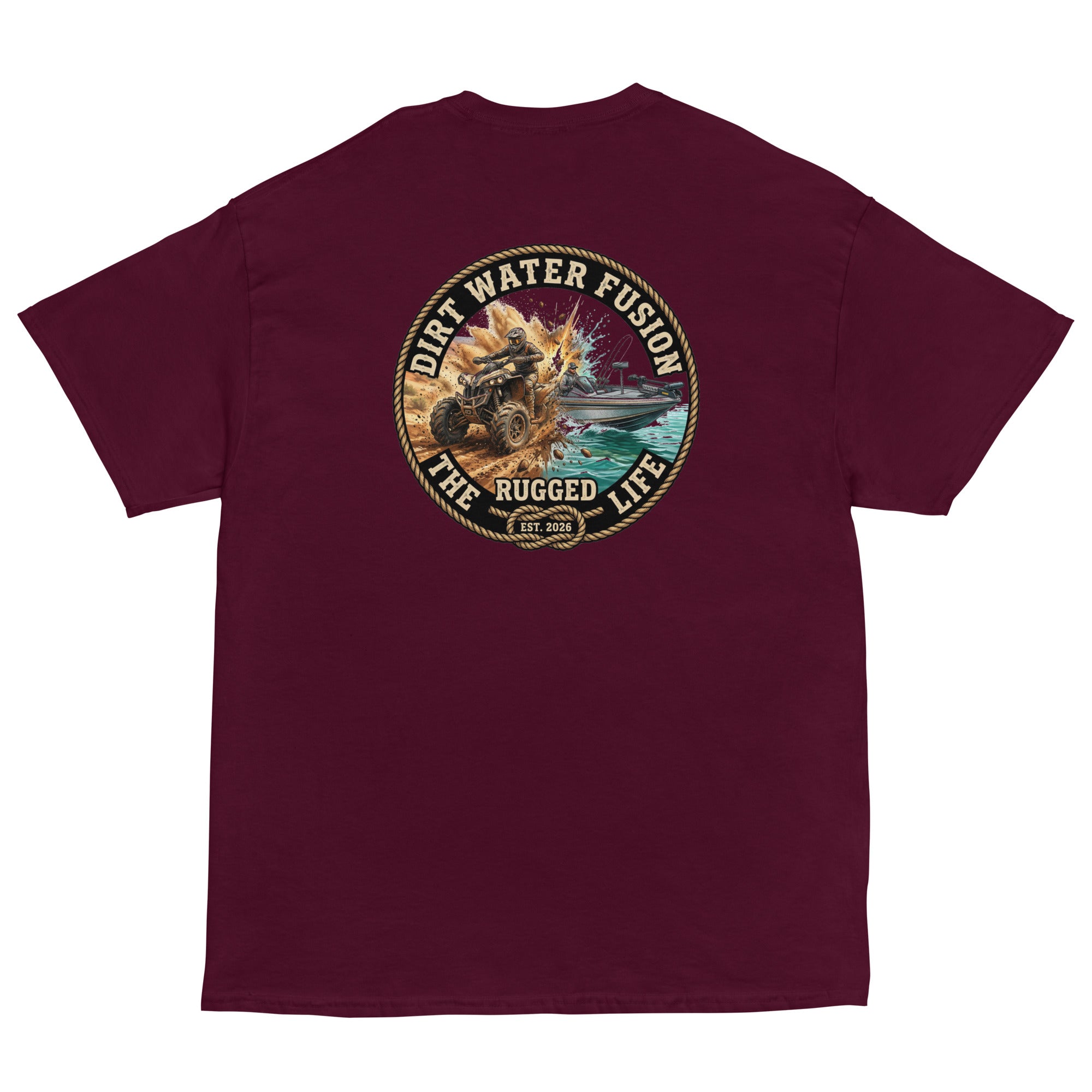ATV & Bass Boat Classic Tee - Outdoor Adventure Shirt | Dirt Water Fusion image
