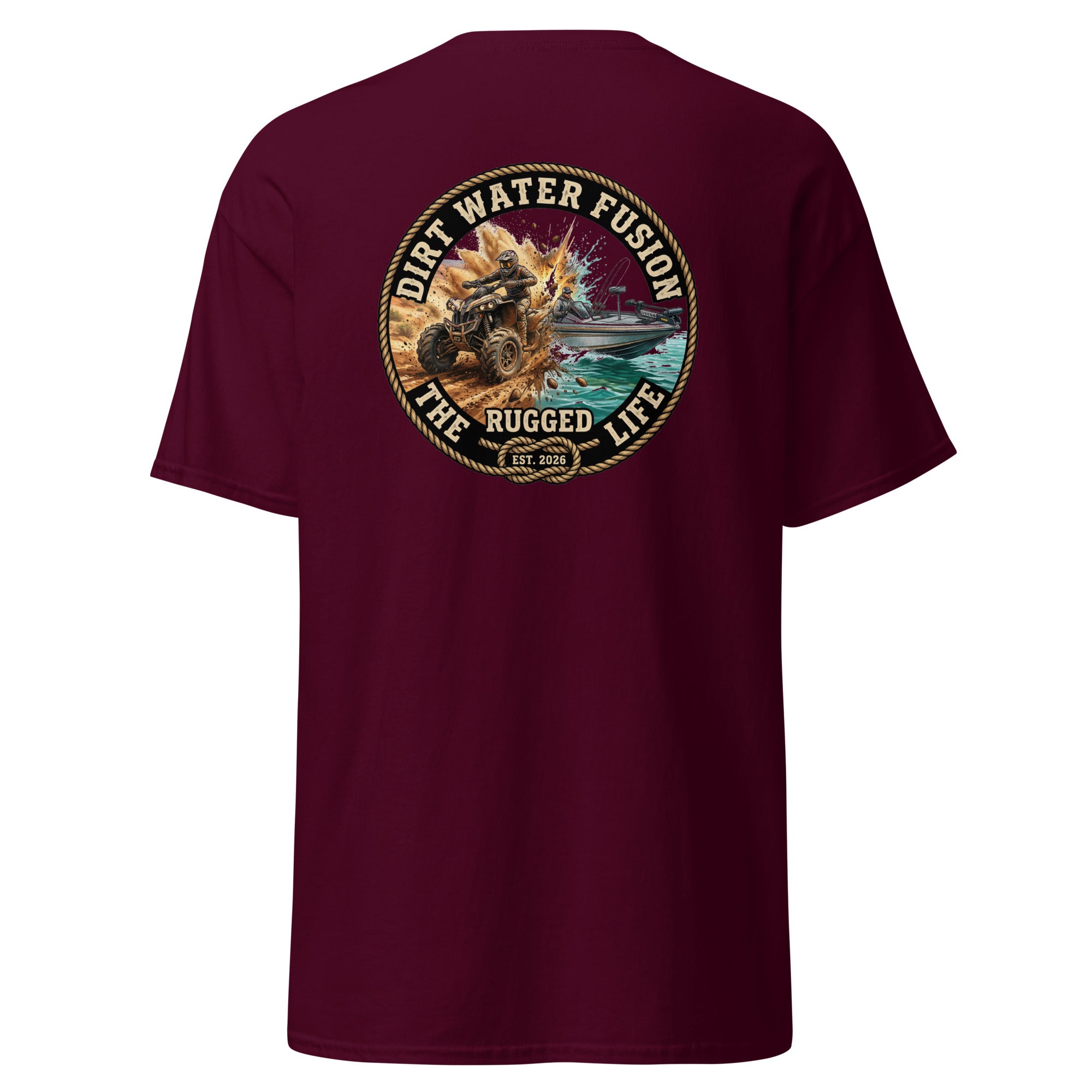 ATV & Bass Boat Classic Tee - Outdoor Adventure Shirt | Dirt Water Fusion image
