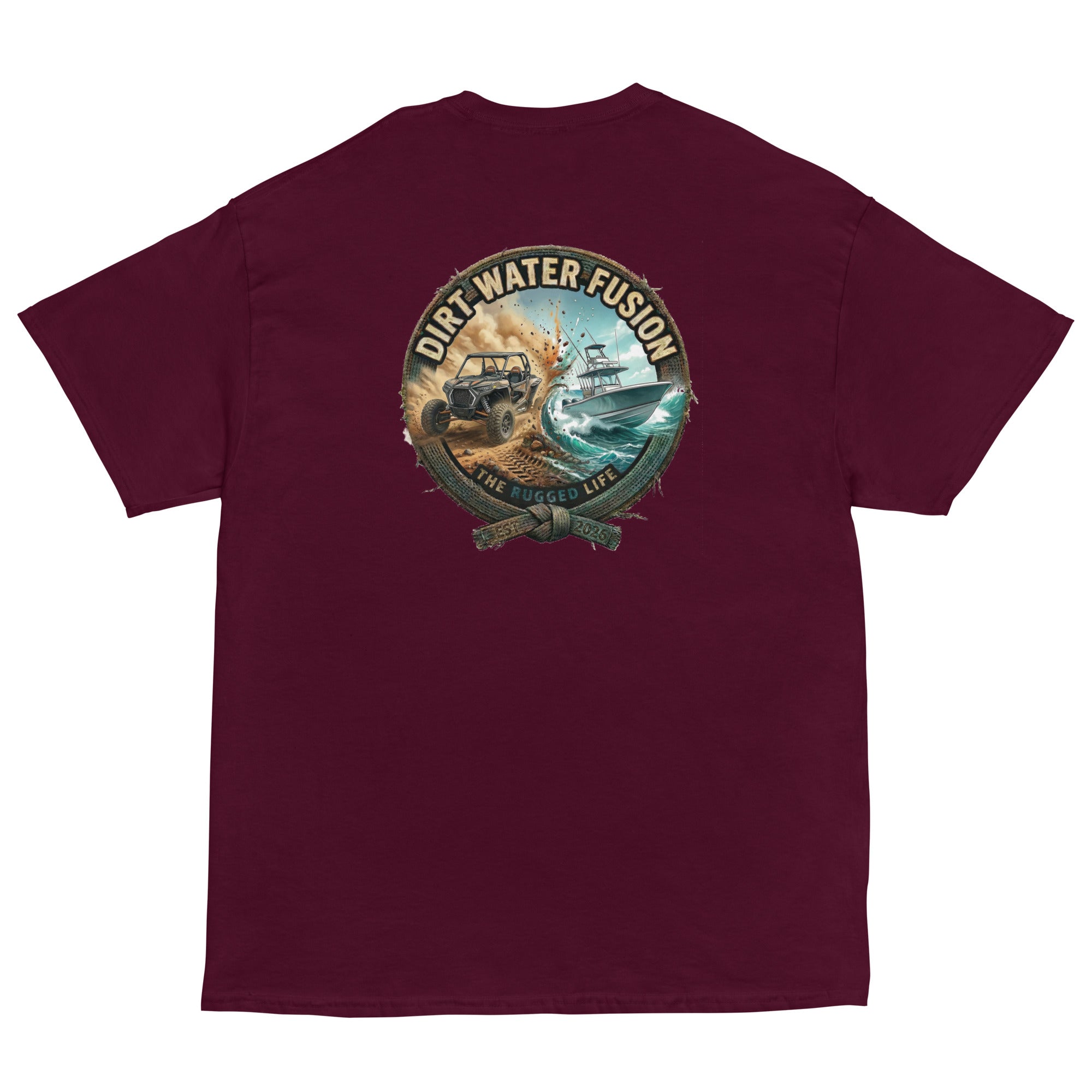 Side By Side & Boat Classic Tee - Off-Road Water Sports Shirt | Dirt Water Fusion image
