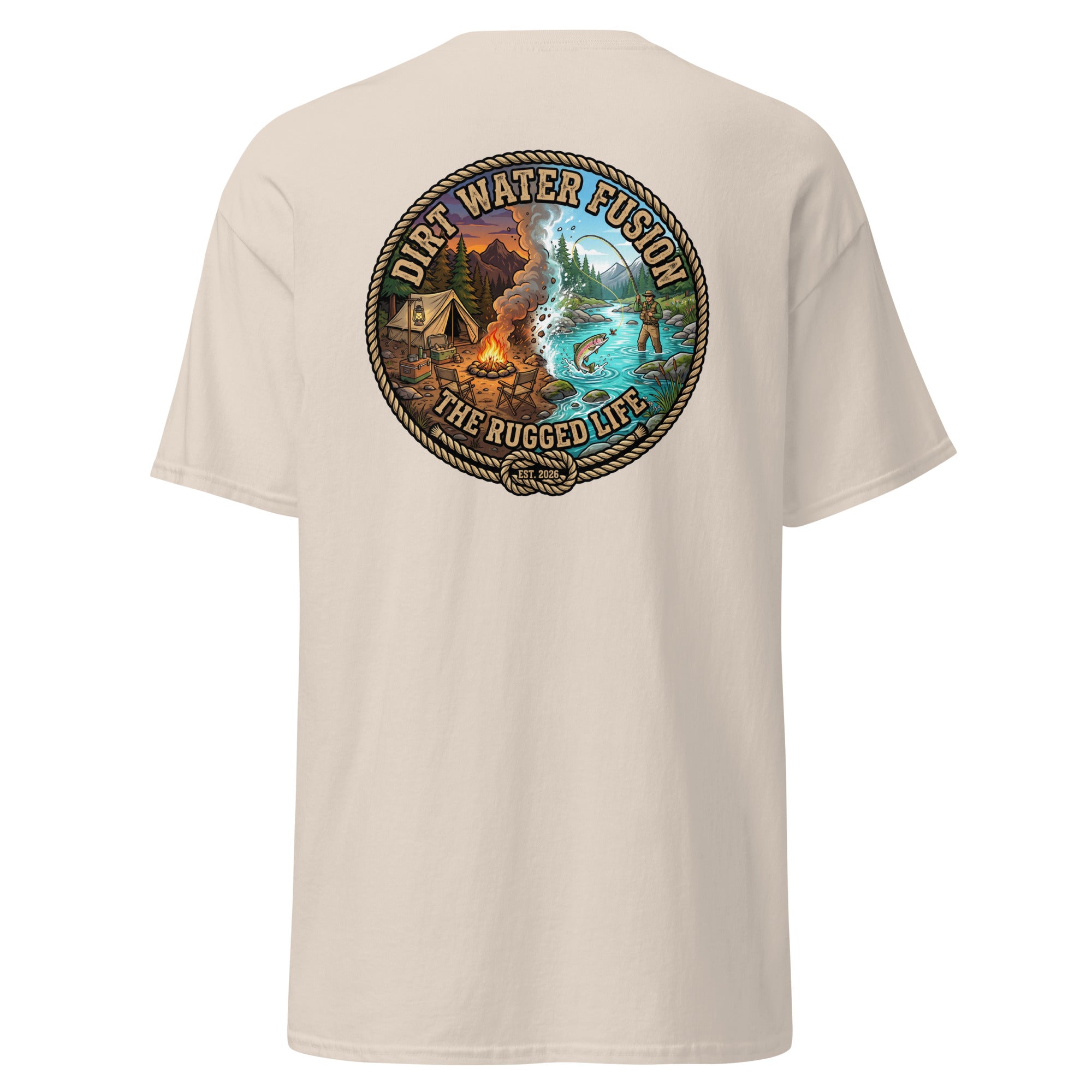 Camping & Fly Fishing Classic Tee - Outdoor Adventure Shirt | Dirt Water Fusion image
