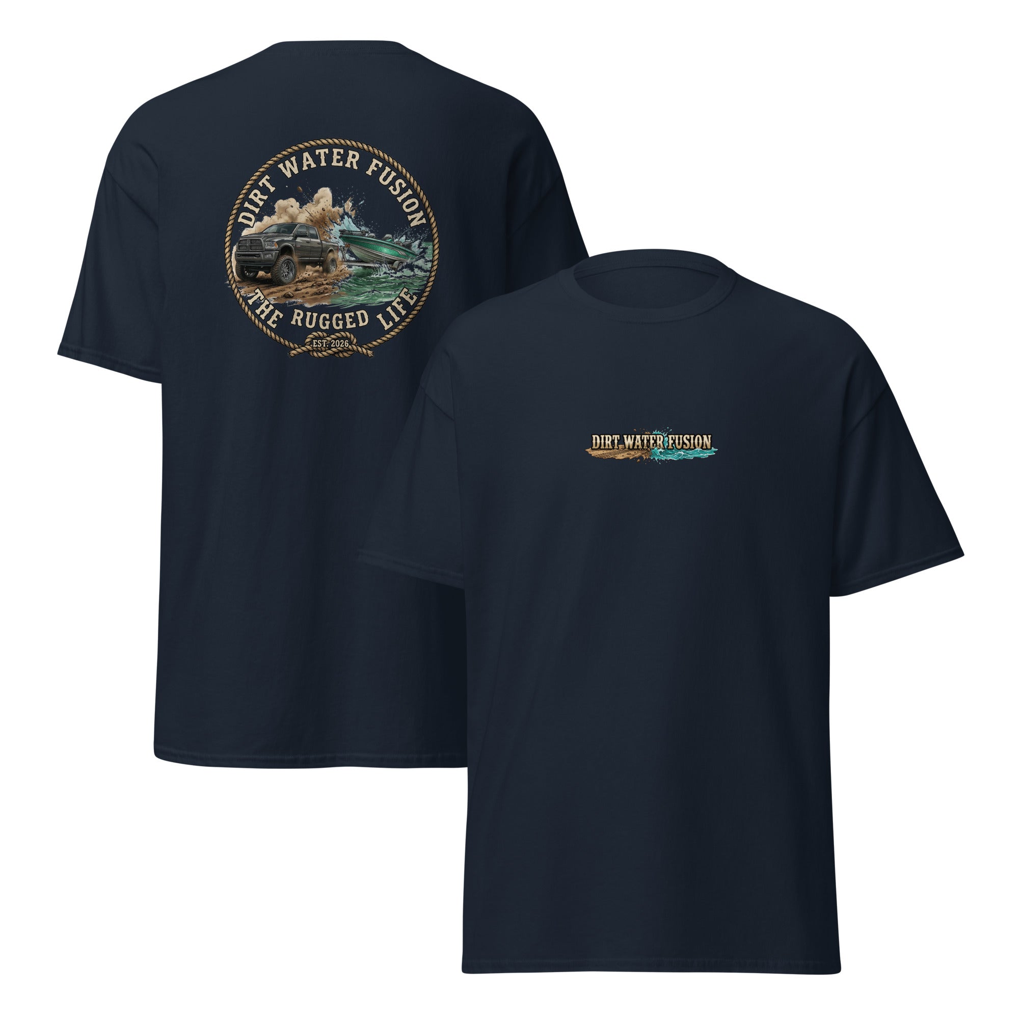 Dodge Truck Pull Classic Tee - Truck & Boat Enthusiasts Shirt | Dirt Water Fusion image
