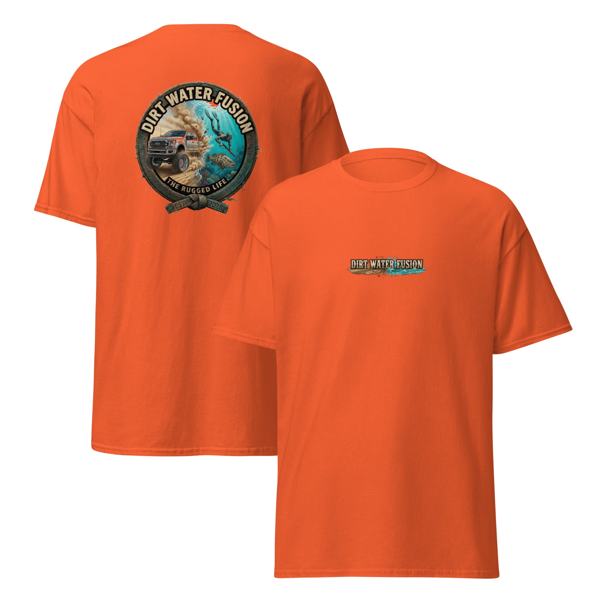 Truck & Spear Fishing Classic Tee - Adventure Lifestyle Shirt | Dirt Water Fusion image
