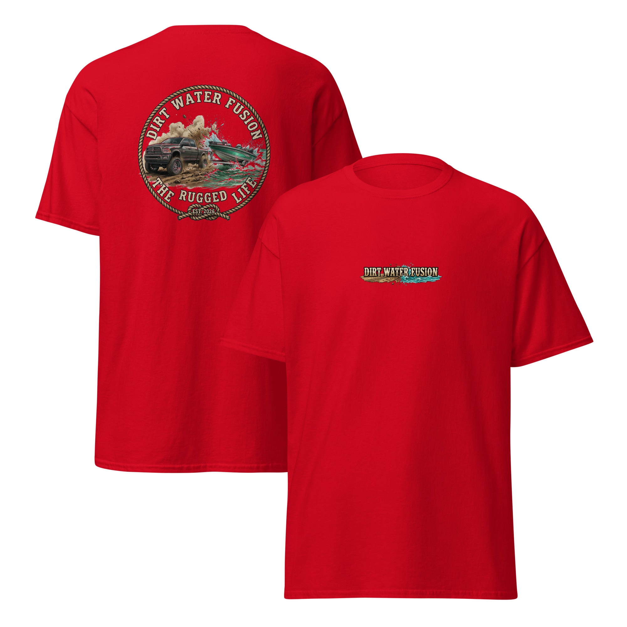Dodge Truck Pull Classic Tee - Truck & Boat Enthusiasts Shirt | Dirt Water Fusion image
