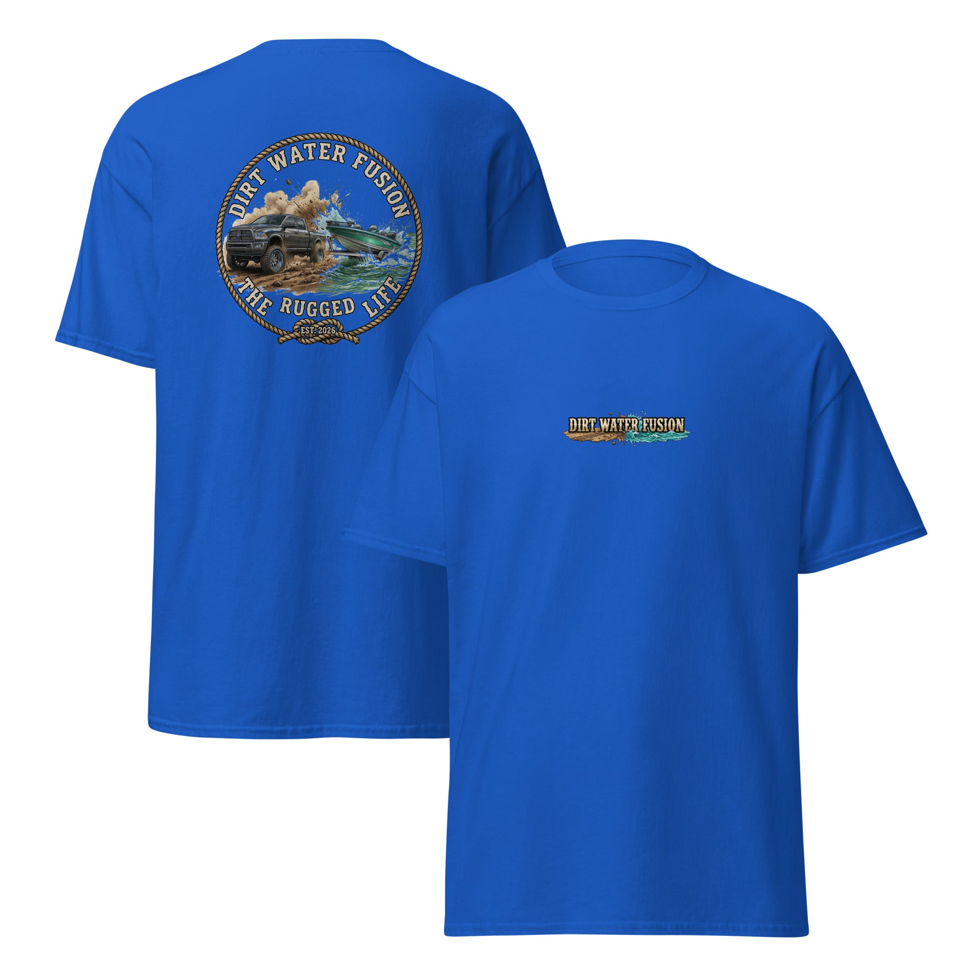 Dodge Truck Pull Classic Tee - Truck & Boat Enthusiasts Shirt | Dirt Water Fusion image
