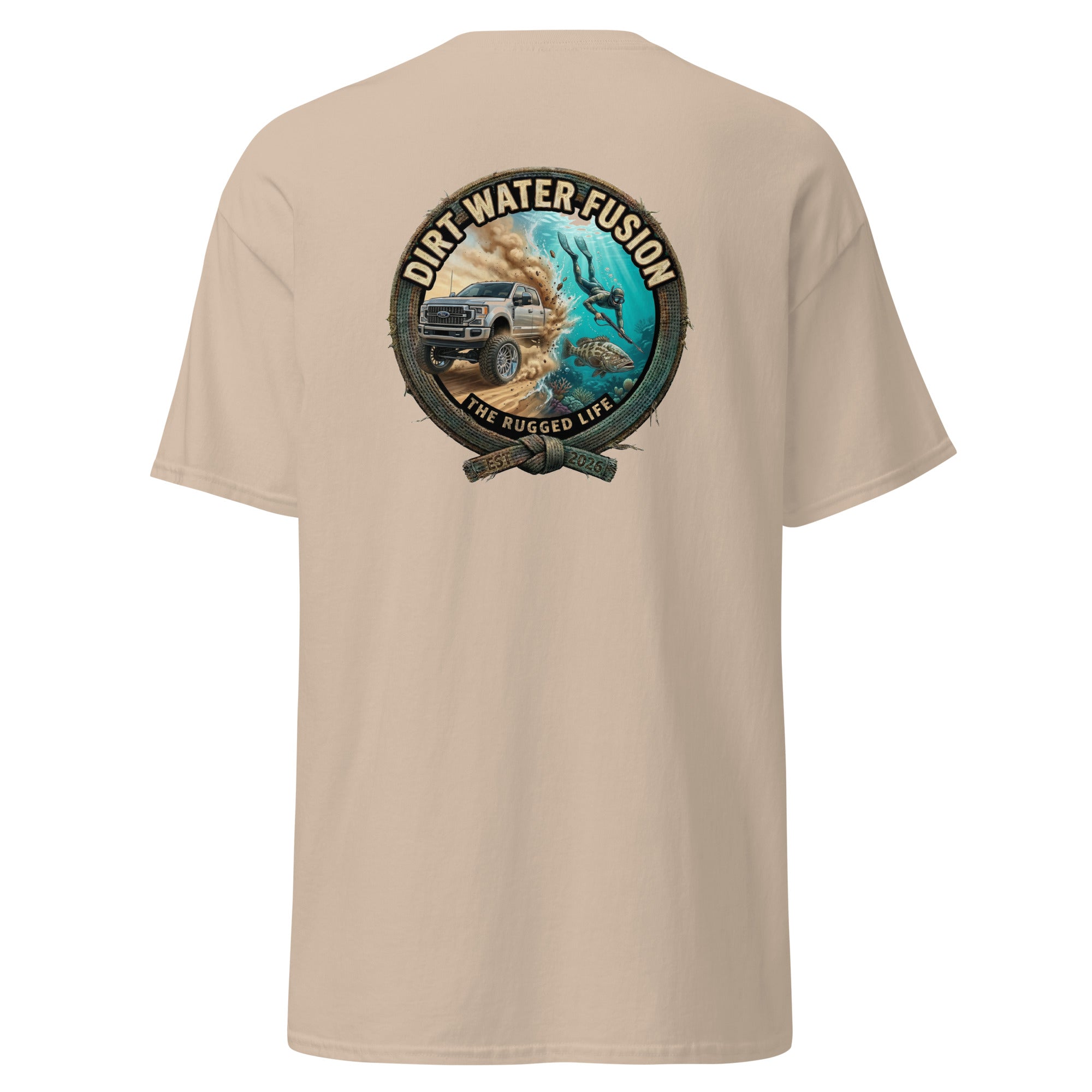 Truck & Spear Fishing Classic Tee - Adventure Lifestyle Shirt | Dirt Water Fusion image
