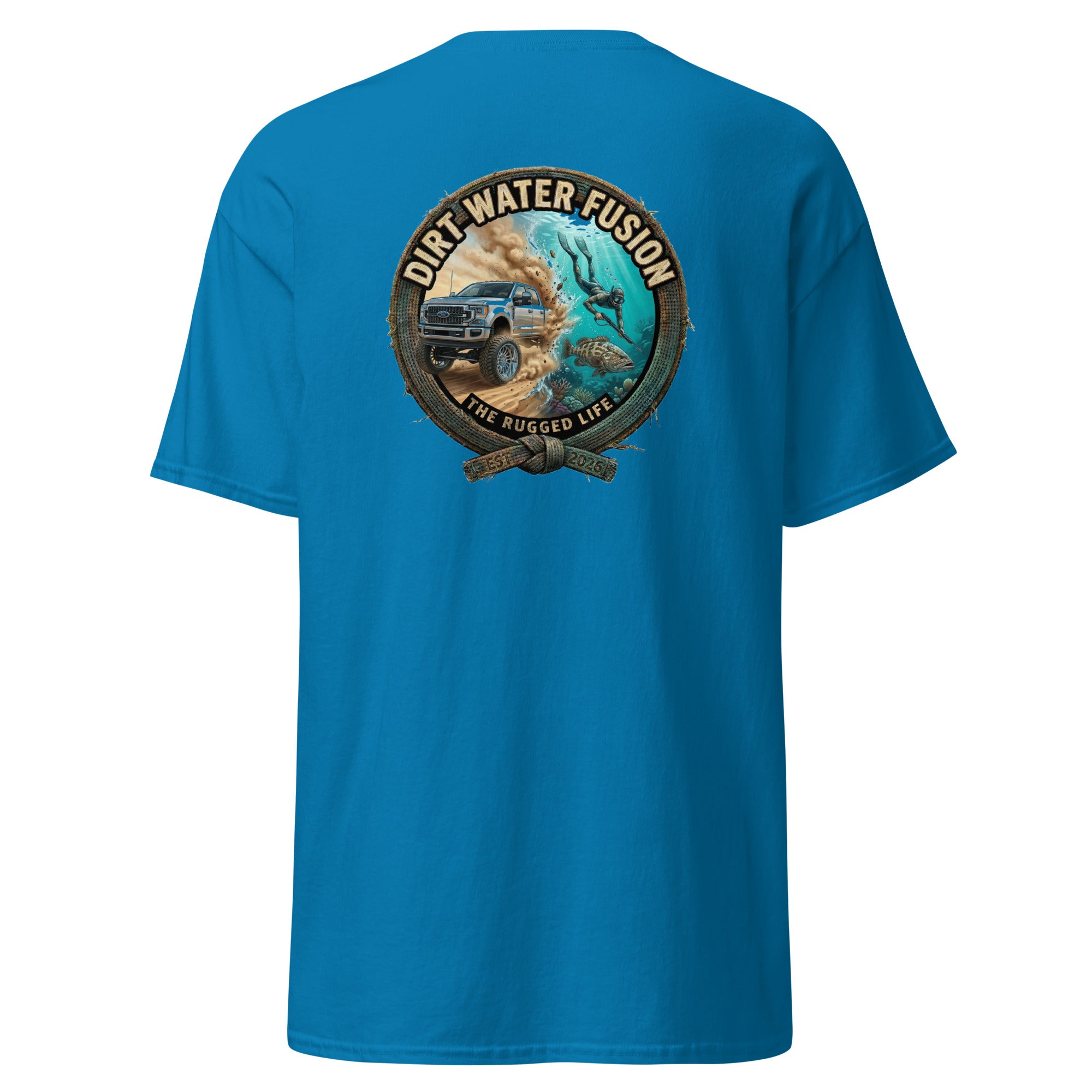 Truck & Spear Fishing Classic Tee - Adventure Lifestyle Shirt | Dirt Water Fusion image
