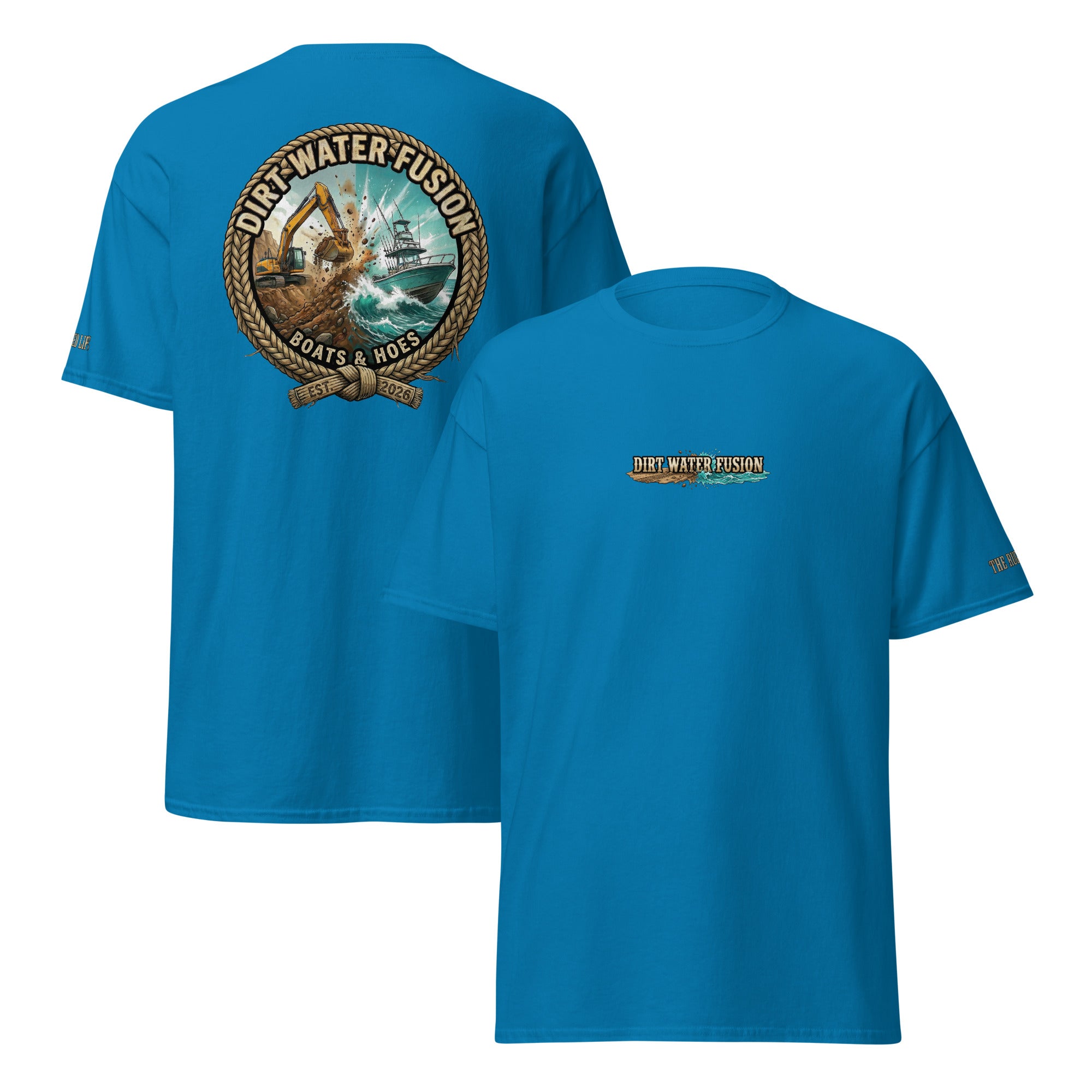 Boats & Hoes Short Sleeve Tee - Water Sports Lifestyle Shirt | Dirt Water Fusion image
