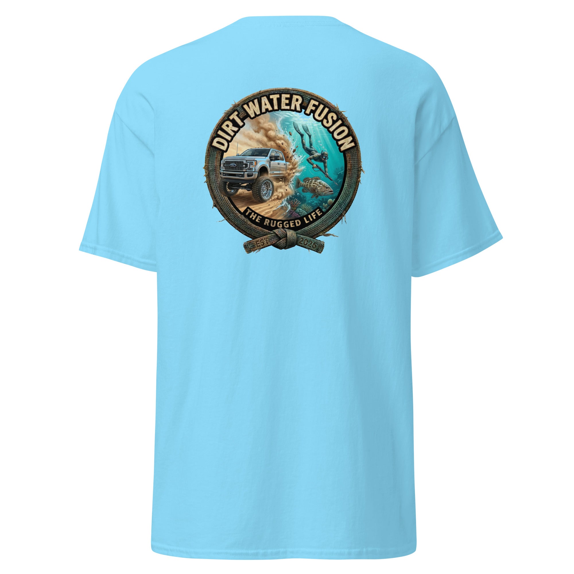 Truck & Spear Fishing Classic Tee - Adventure Lifestyle Shirt | Dirt Water Fusion image
