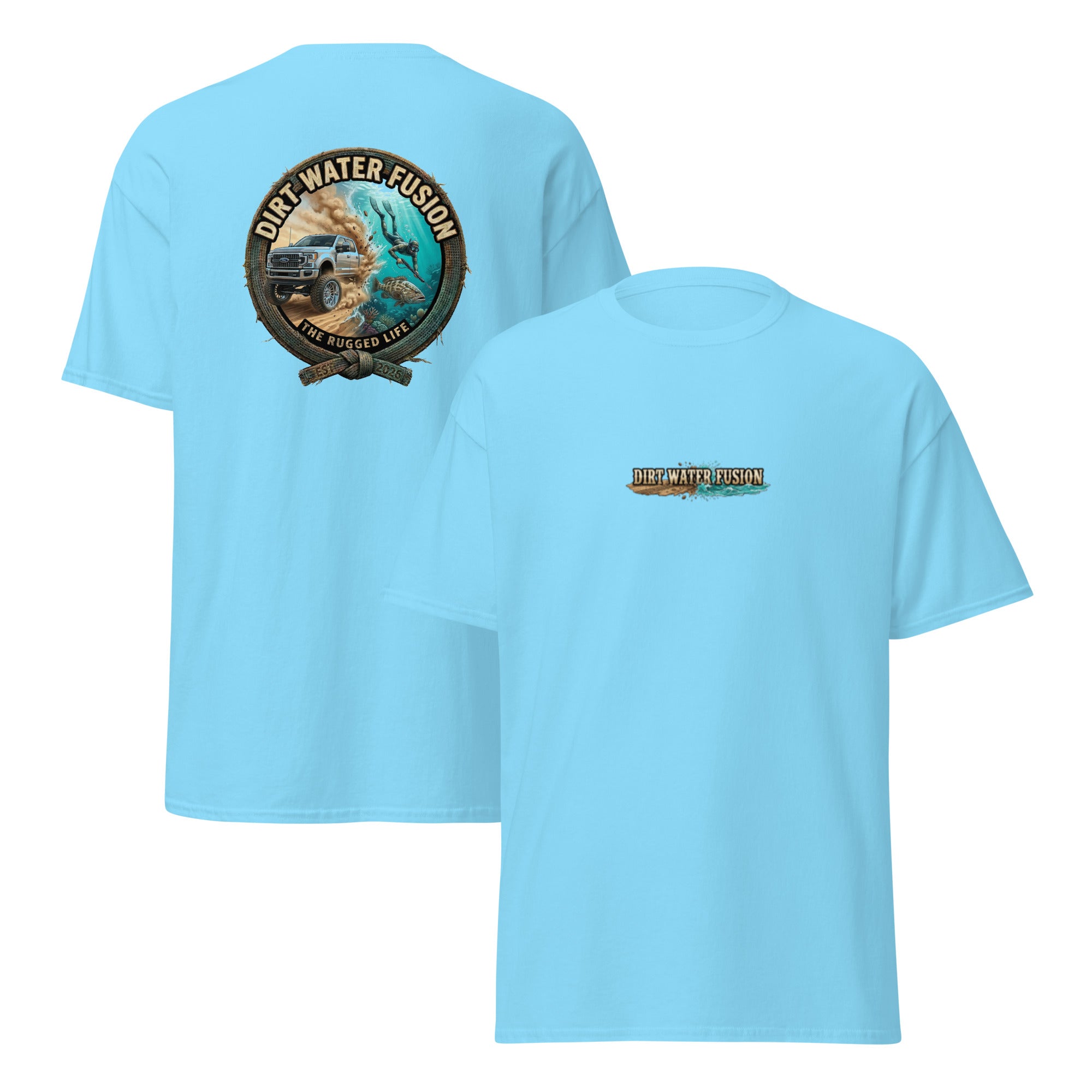 Truck & Spear Fishing Classic Tee - Adventure Lifestyle Shirt | Dirt Water Fusion image
