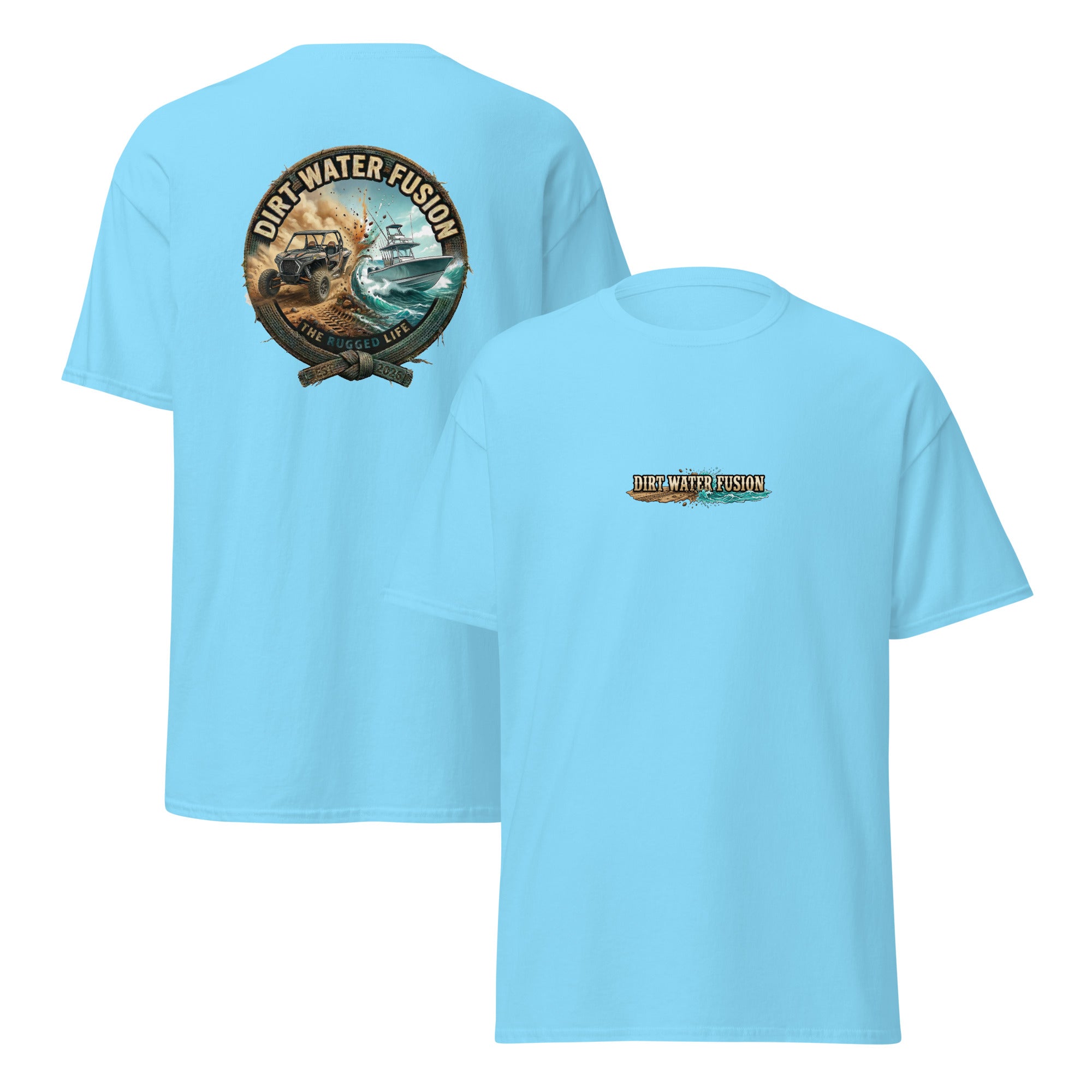 Side By Side & Boat Classic Tee - Off-Road Water Sports Shirt | Dirt Water Fusion image
