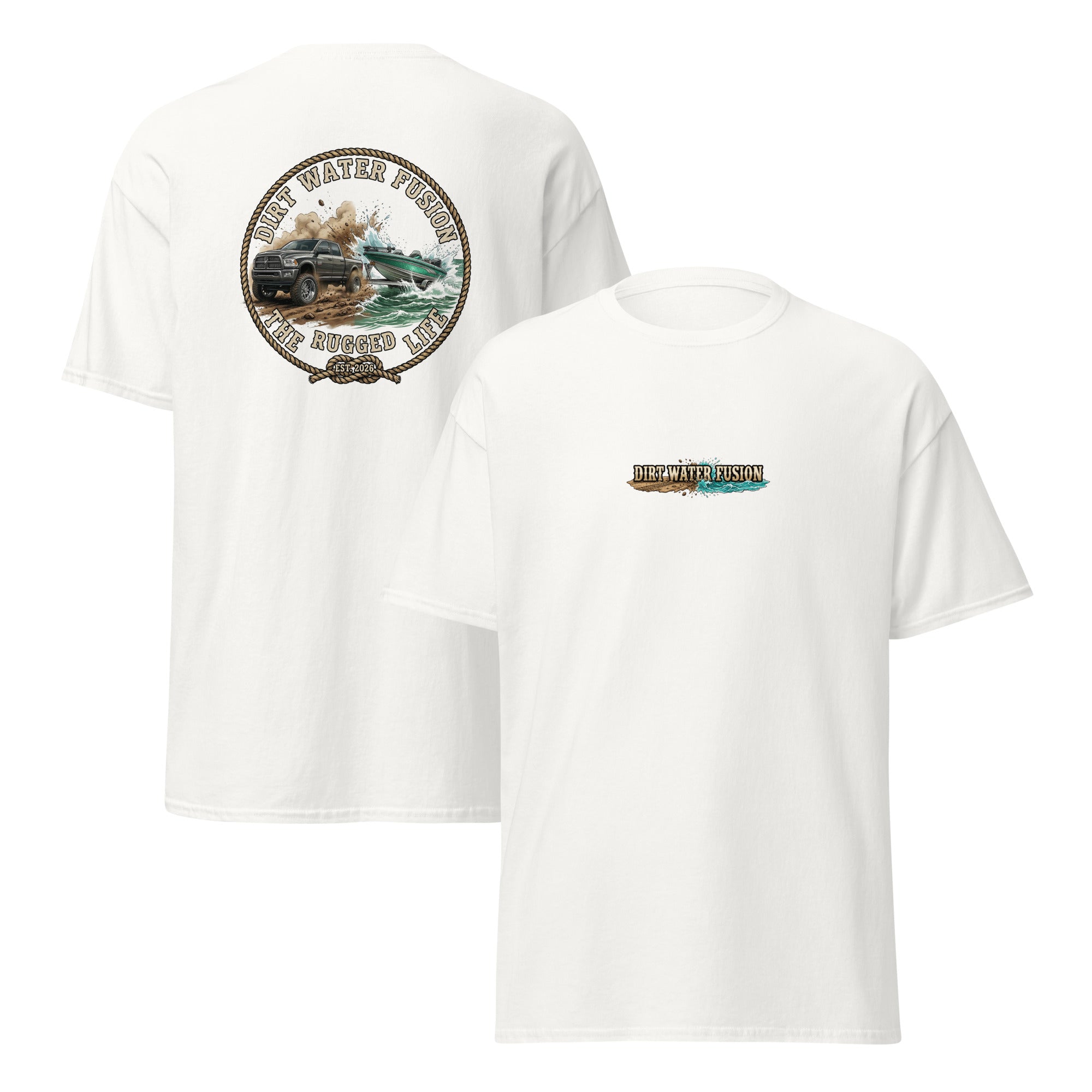 Dodge Truck Pull Classic Tee - Truck & Boat Enthusiasts Shirt | Dirt Water Fusion image
