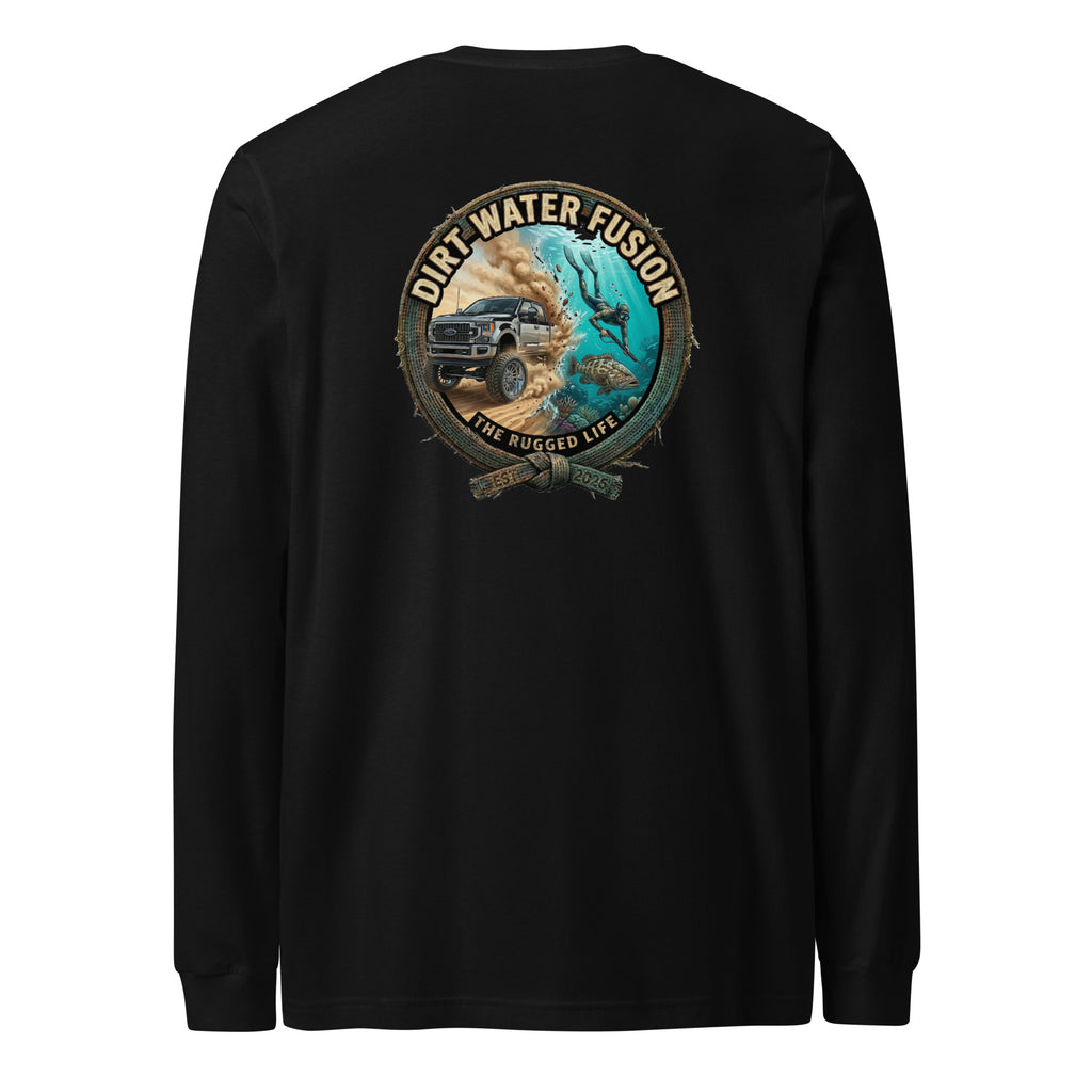 Truck & Spear Fishing Long Sleeve Tee - Adventure Lifestyle Shirt | Dirt Water Fusion image
