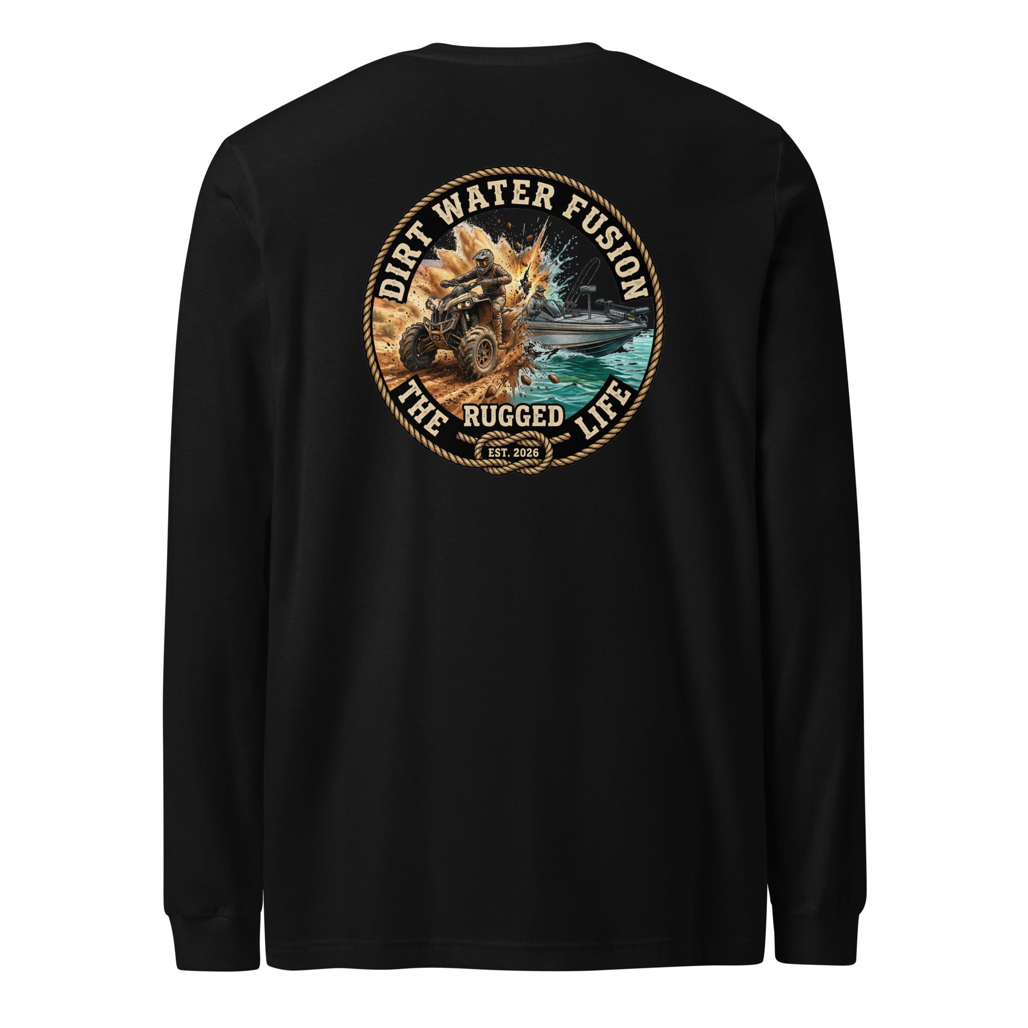 TV & Bass Boat Long Sleeve Tee - Outdoor Adventure | Dirt Water Fusion