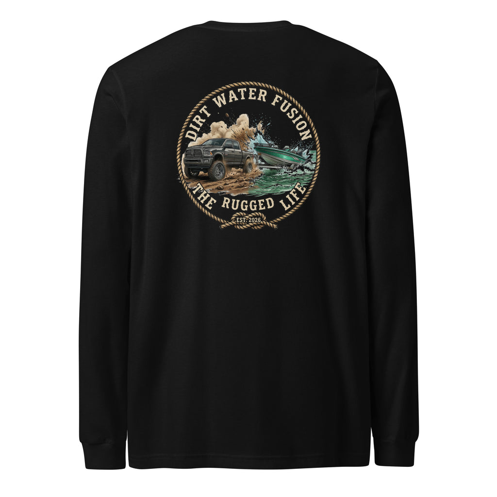 Dodge Truck Pull Long Sleeve Tee - Truck & Boat Lovers Shirt | Dirt Water Fusion image
