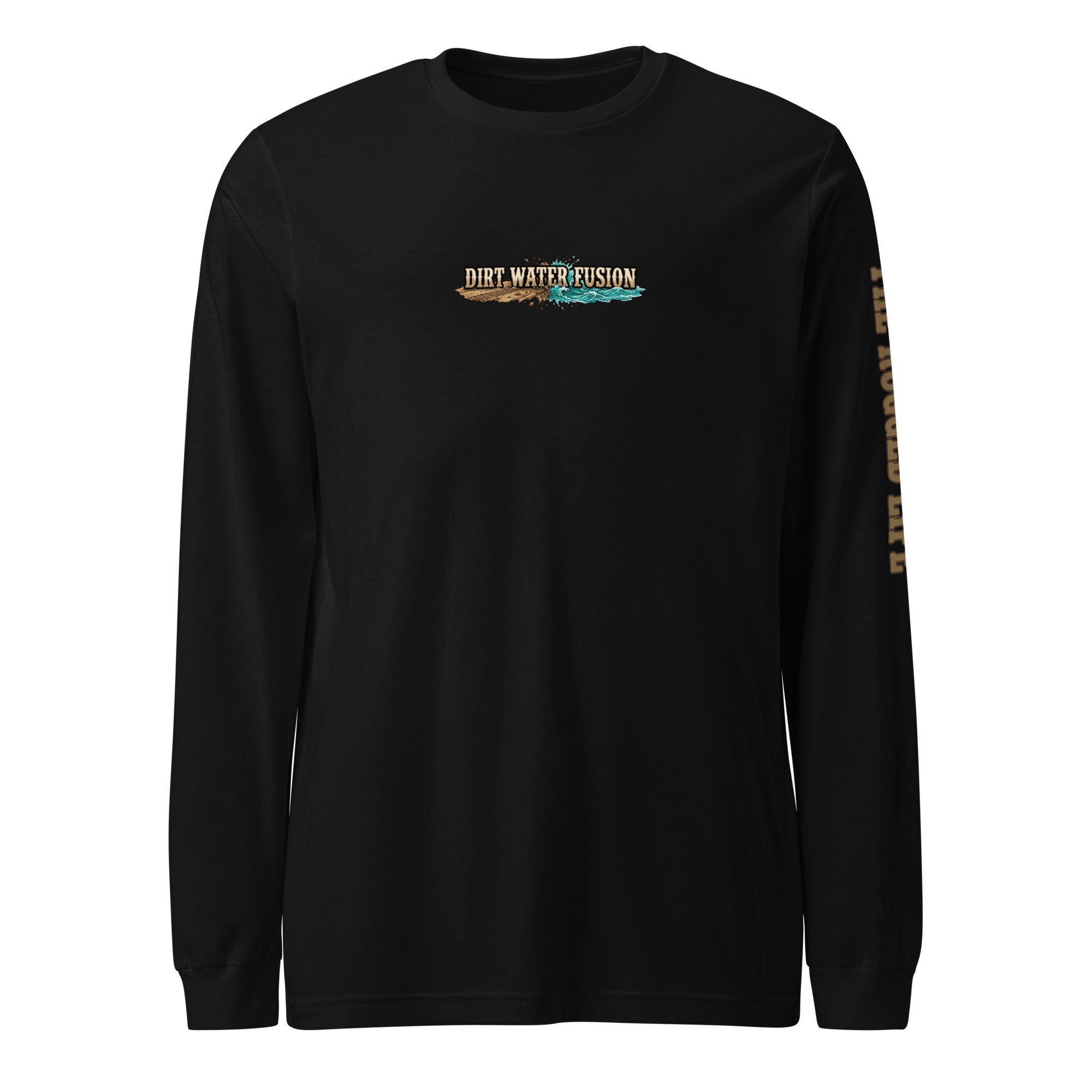 Camping & Fly Fishing Long Sleeve Tee - Outdoor Adventure Shirt | Dirt Water Fusion image
