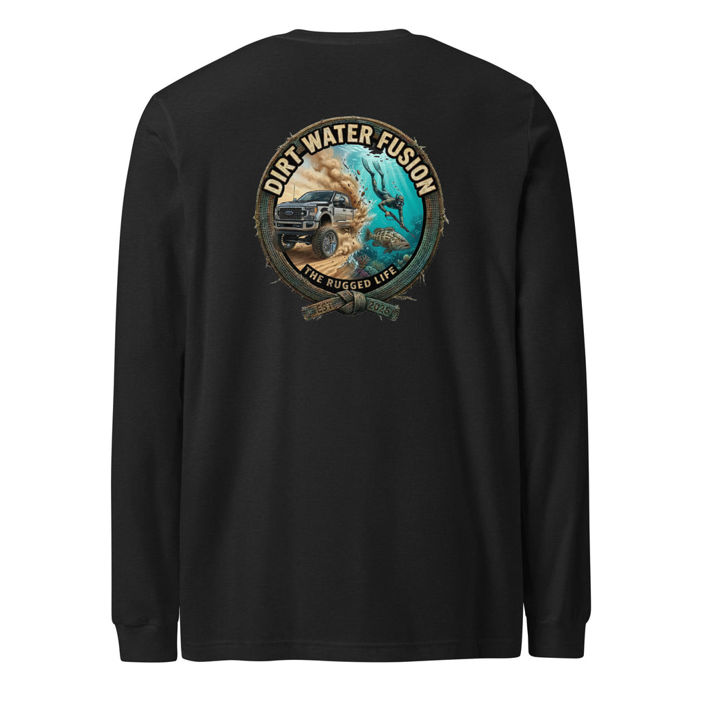 Truck & Spear Fishing Long Sleeve Tee - Adventure Lifestyle Shirt | Dirt Water Fusion image
