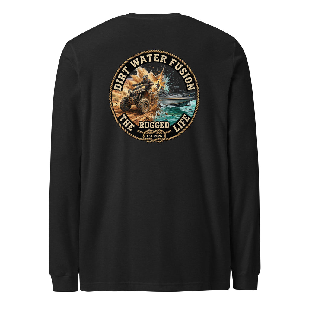 ATV & Bass Boat Long Sleeve Tee - Outdoor Adventure Shirt | Dirt Water Fusion image

