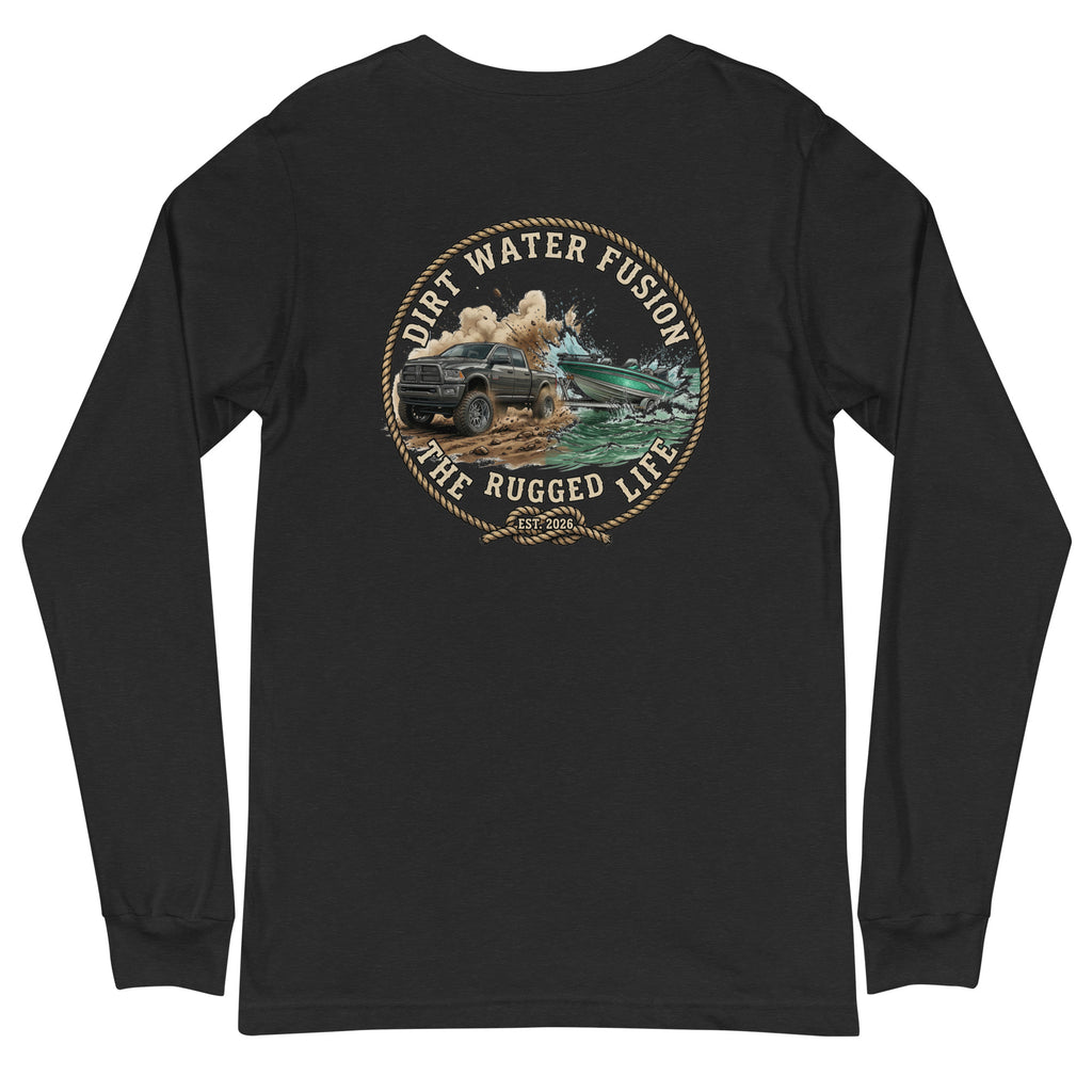 Dodge Truck Pull Long Sleeve Tee - Truck & Boat Lovers Shirt | Dirt Water Fusion image
