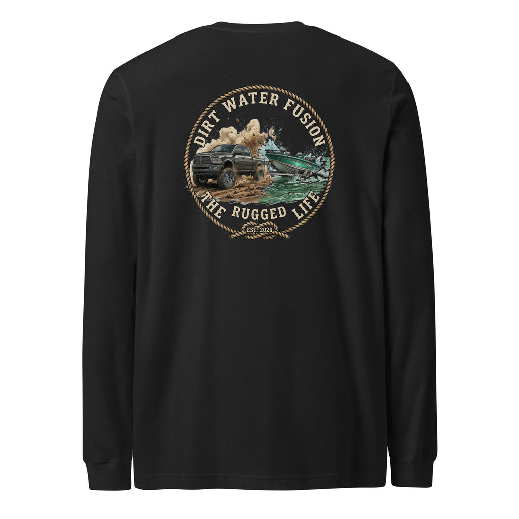 Dodge Truck Pull Long Sleeve Tee - Truck & Boat Lovers Shirt | Dirt Water Fusion image

