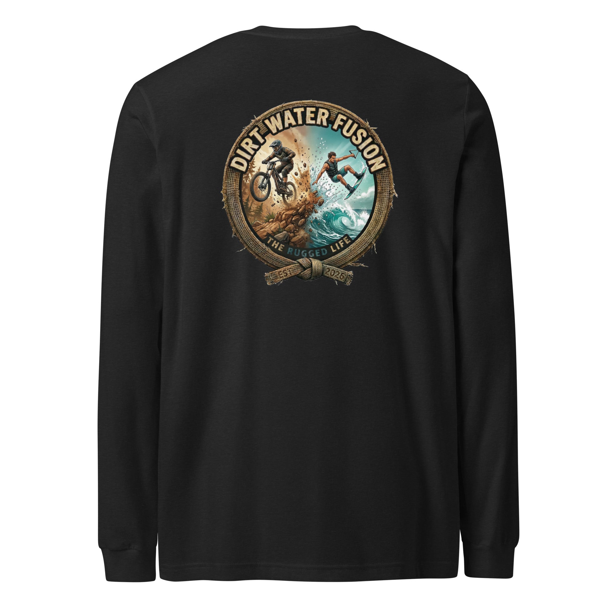 Mountain Bike Long Sleeve Tee - Outdoor Adventure Shirt | Dirt Water Fusion image
