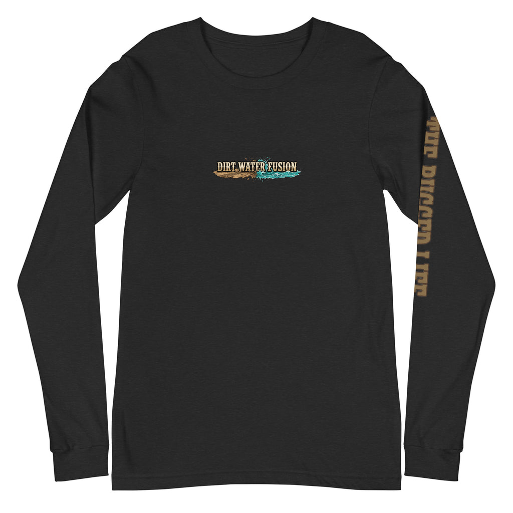 ATV Boating Fishing Mahi  Long Sleeve Tee - Dirt Water Fusion Relaxed Vibe image