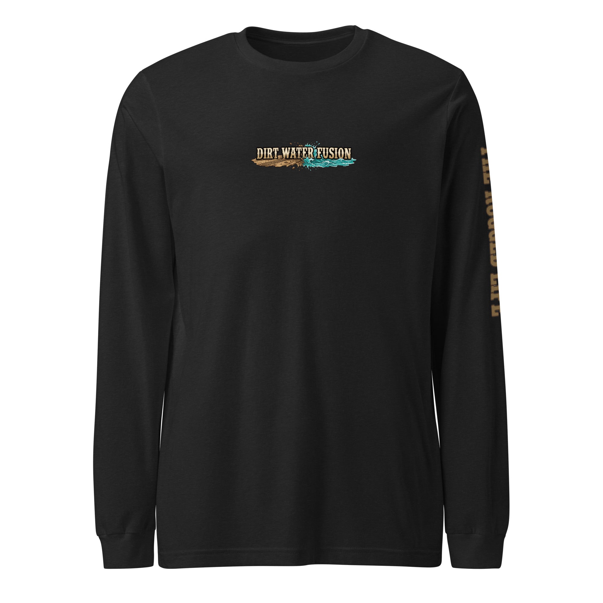 Camping & Fly Fishing Long Sleeve Tee - Outdoor Adventure Shirt | Dirt Water Fusion image

