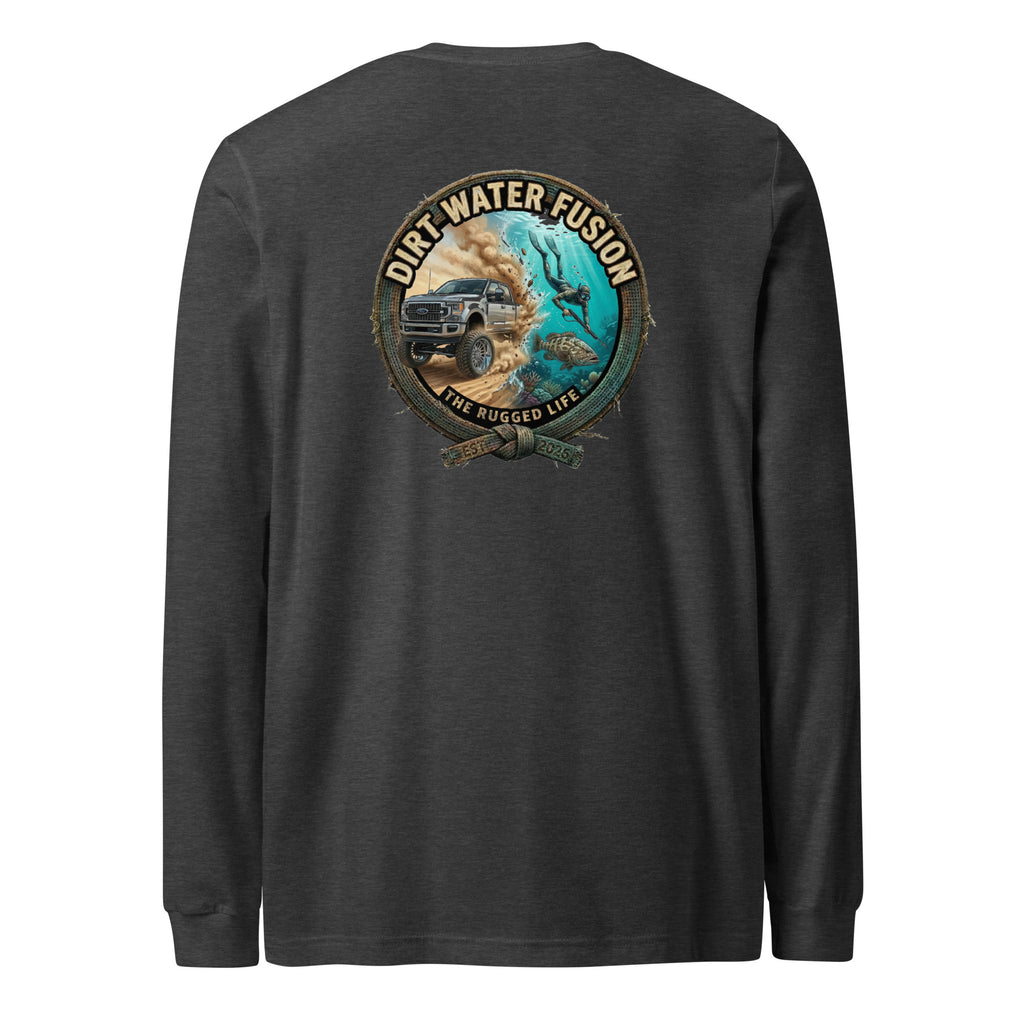 Truck & Spear Fishing Long Sleeve Tee - Adventure Lifestyle Shirt | Dirt Water Fusion image
