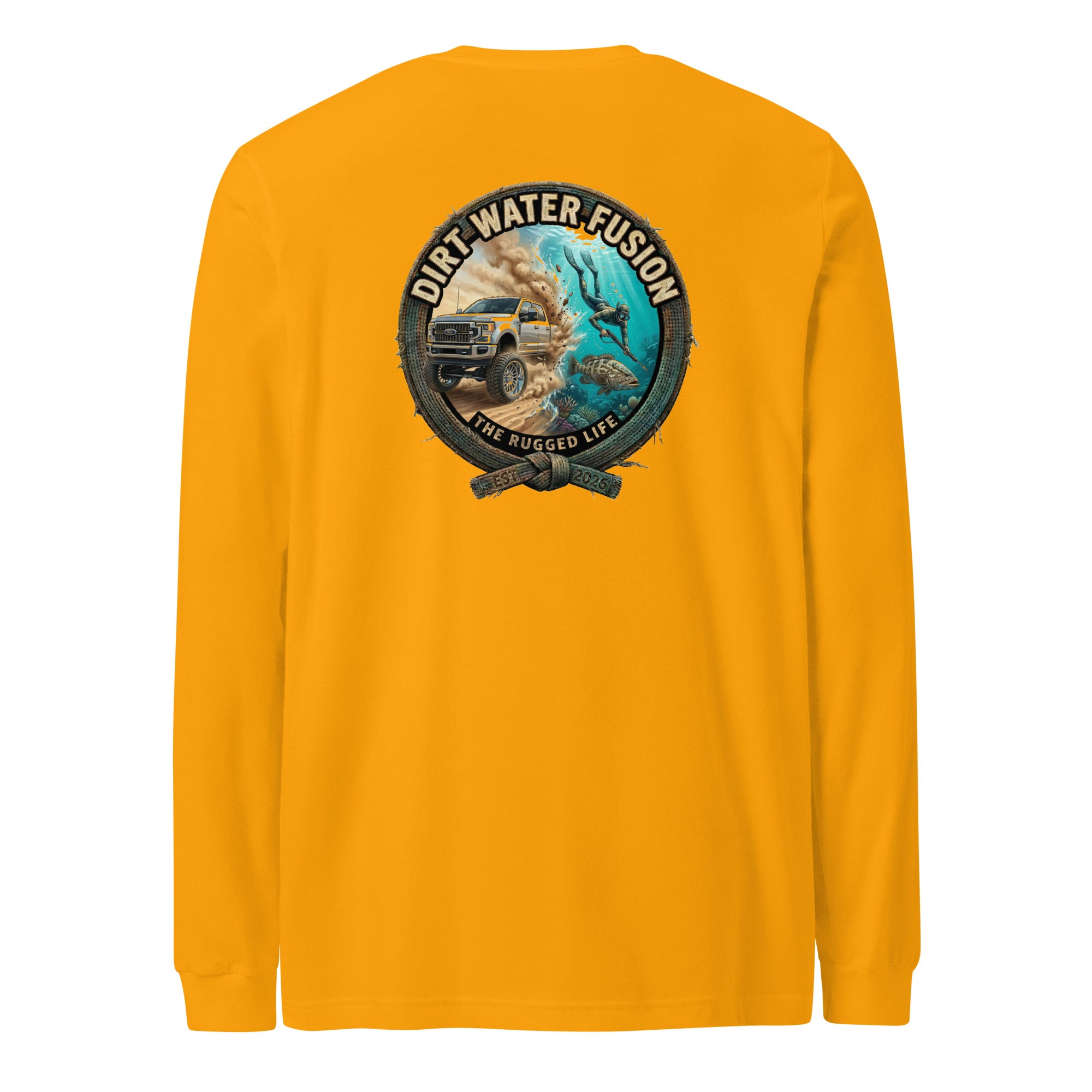 Truck & Spear Fishing Long Sleeve Tee - Adventure Lifestyle Shirt | Dirt Water Fusion image
