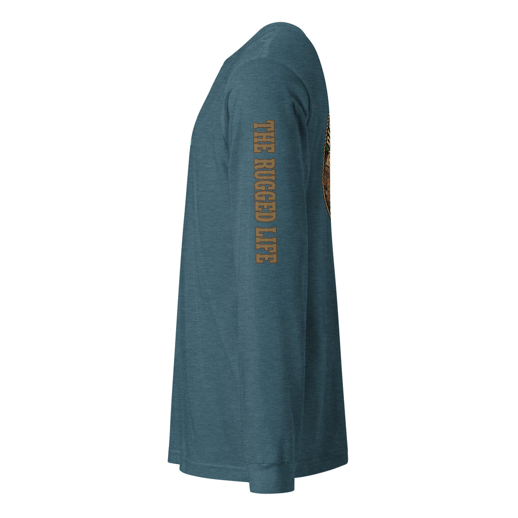 Camping & Fly Fishing Long Sleeve Tee - Outdoor Adventure Shirt | Dirt Water Fusion image

