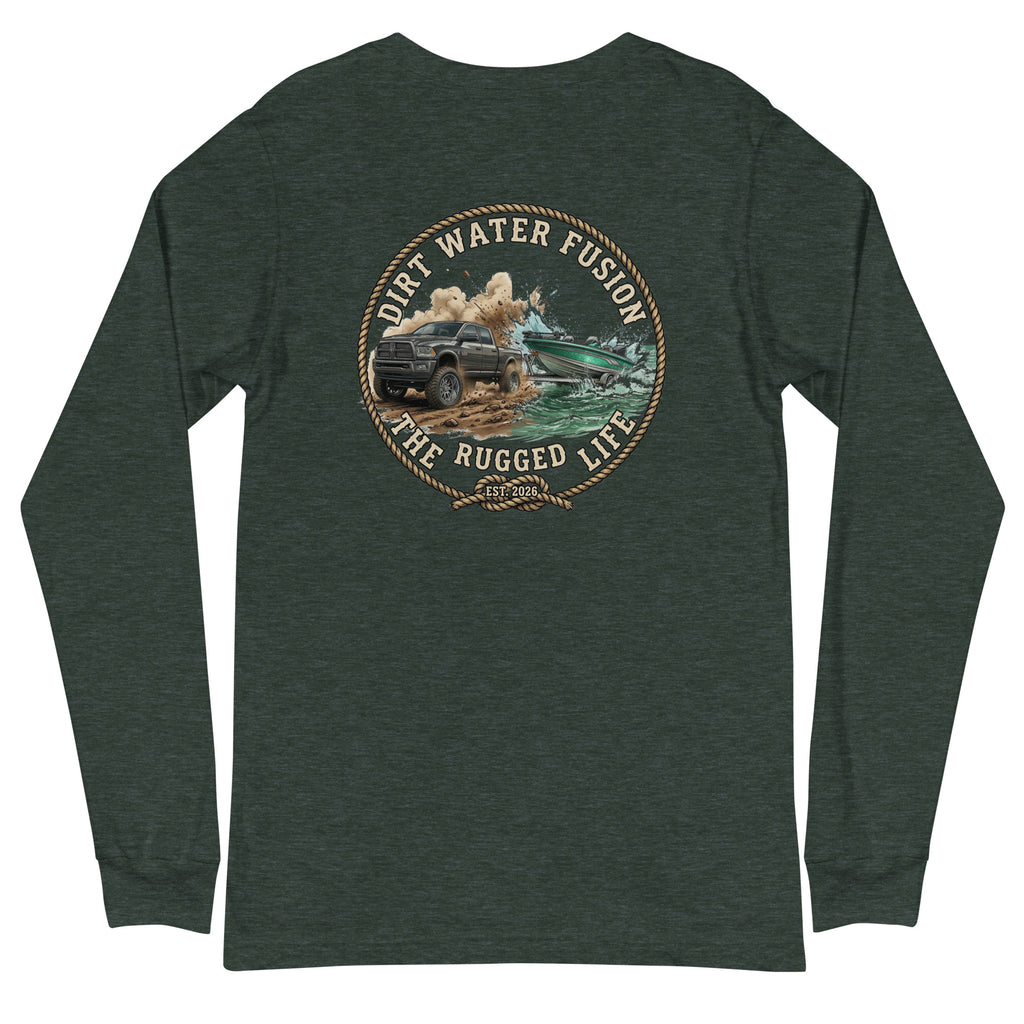 Dodge Truck Pull Long Sleeve Tee - Truck & Boat Lovers Shirt | Dirt Water Fusion image
