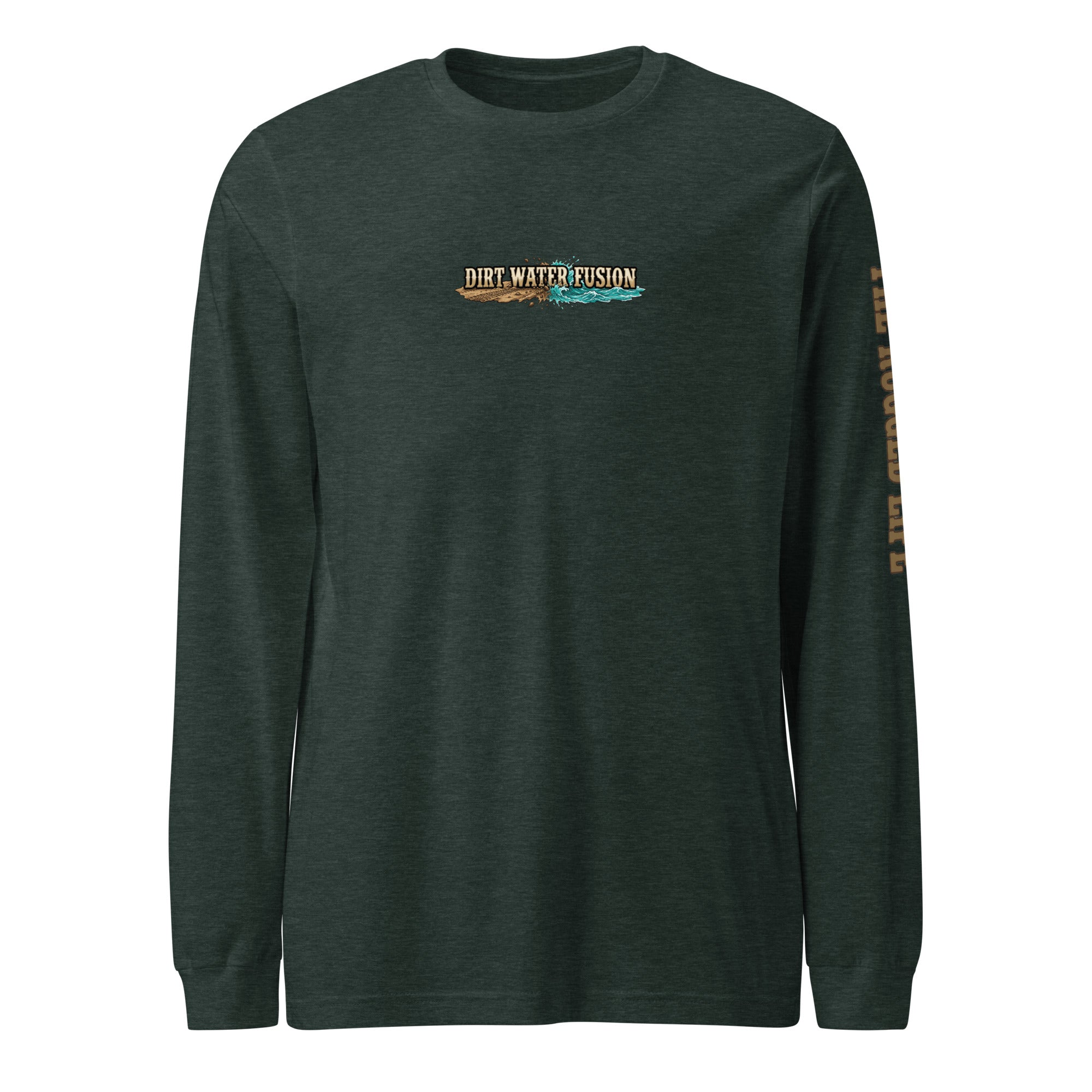 Camping & Fly Fishing Long Sleeve Tee - Outdoor Adventure Shirt | Dirt Water Fusion image

