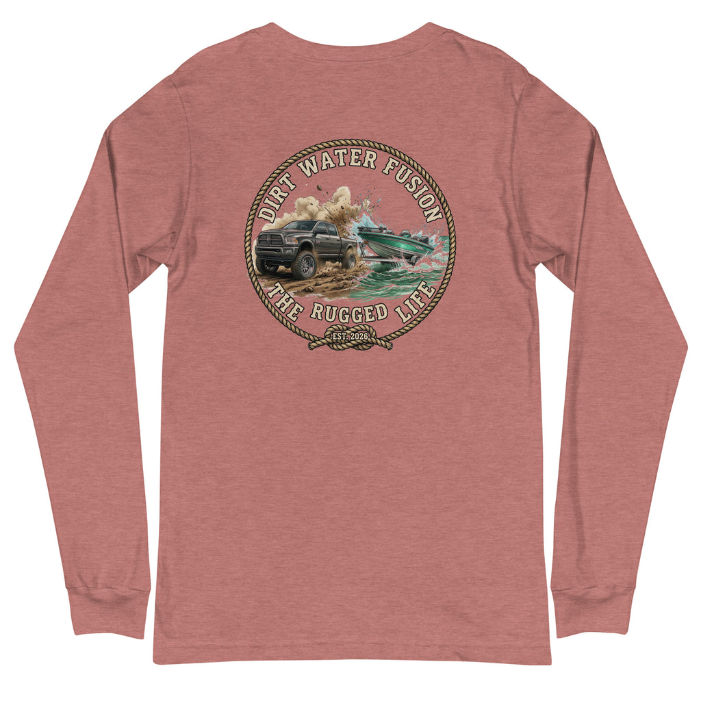 Dodge Truck Pull Long Sleeve Tee - Truck & Boat Lovers Shirt | Dirt Water Fusion image
